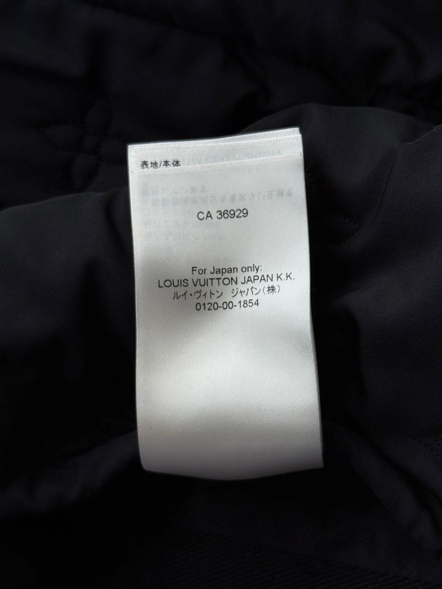 Louis Vuitton Black Monogram Fur Hooded Jacket