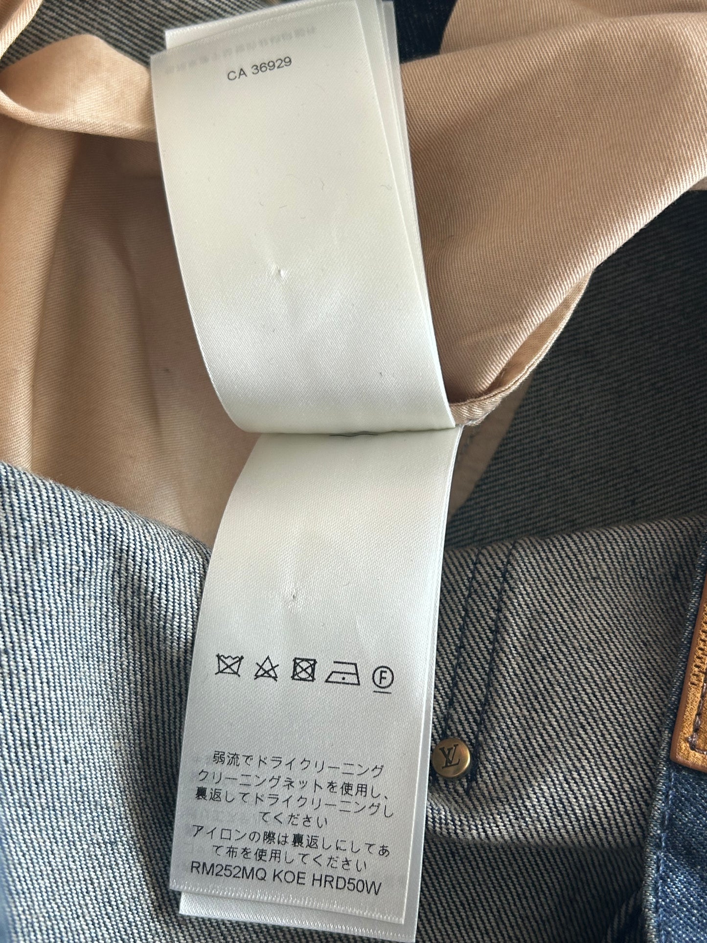 Louis Vuitton Blue Monogram Carpenter Denim Shorts