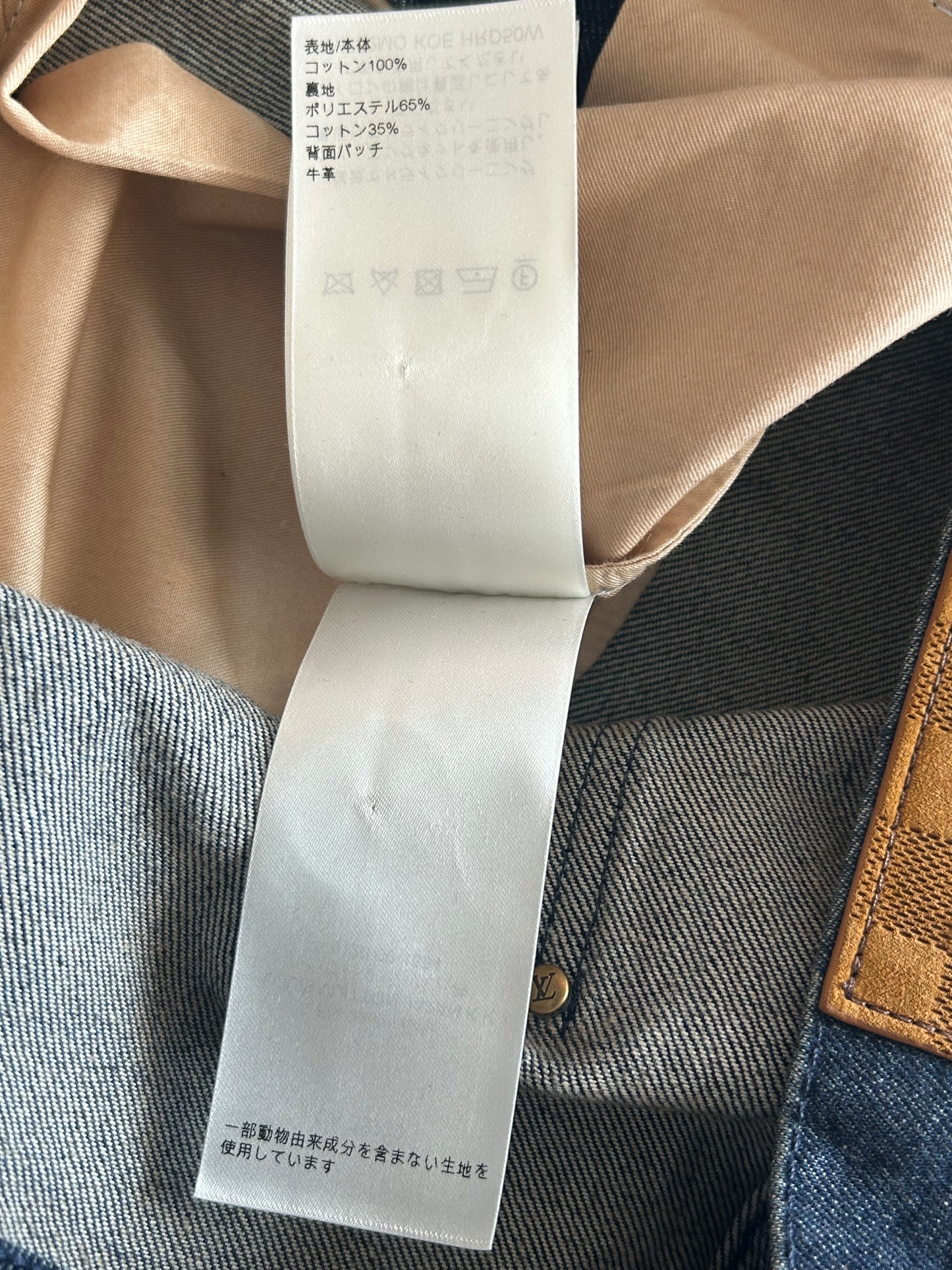 Louis Vuitton Blue Monogram Carpenter Denim Shorts