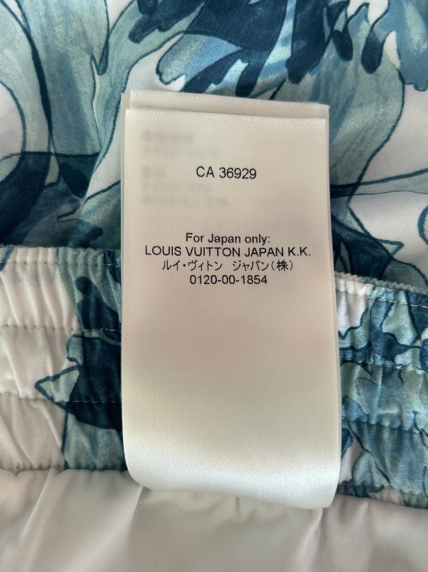 Louis Vuitton White & Blue Aquagarden Monogram Swimshorts