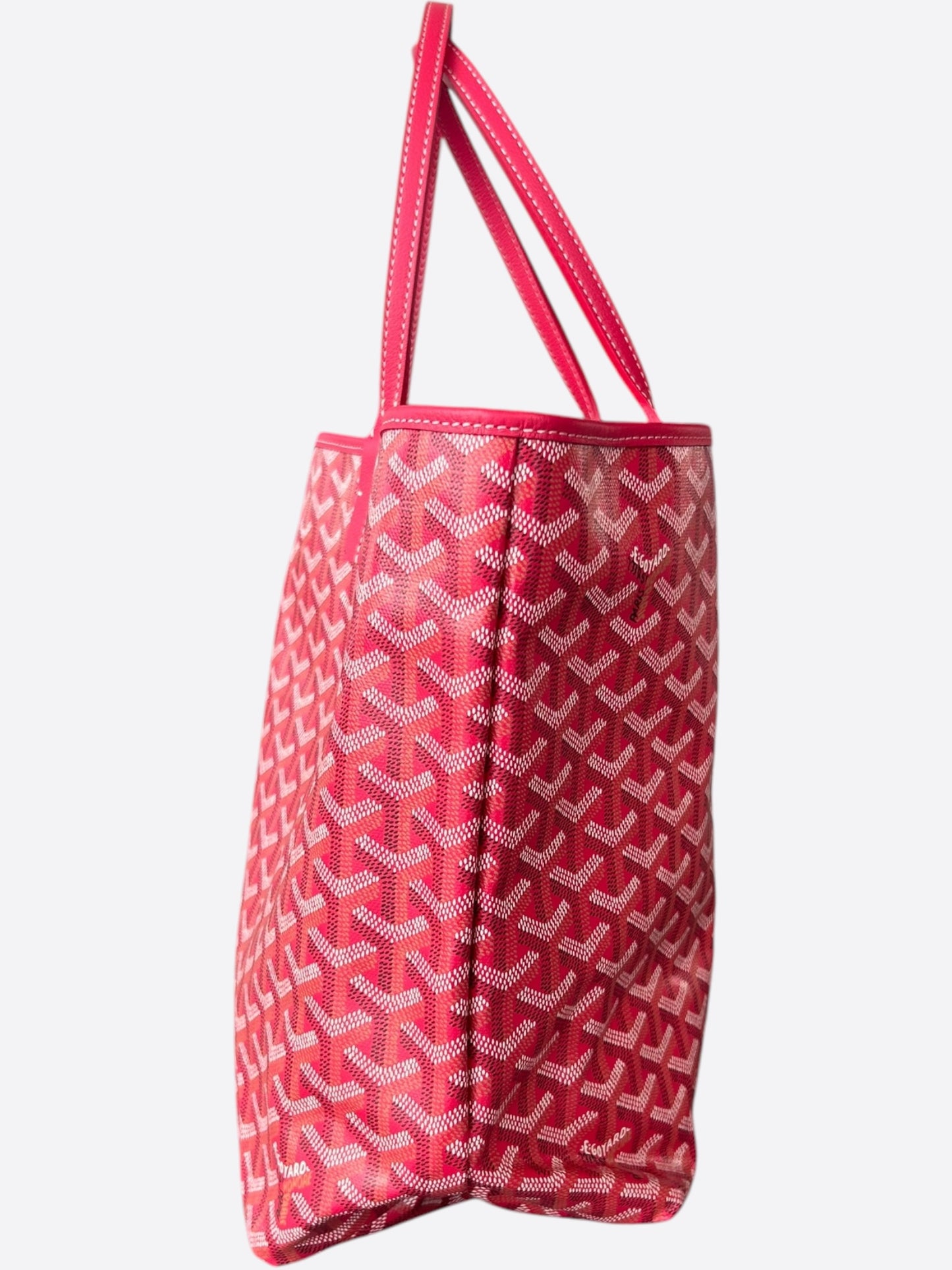 Goyard Fuchsia Pink Reversible St. Louis PM Tote Bag