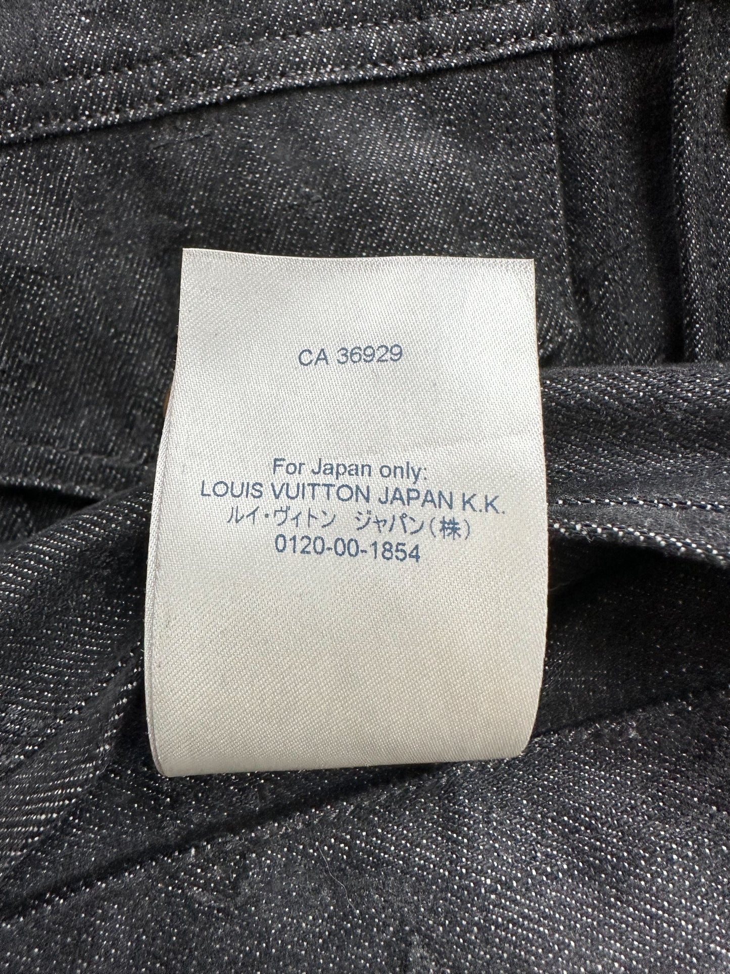 Louis Vuitton Black DNA Monogram Denim Jacket