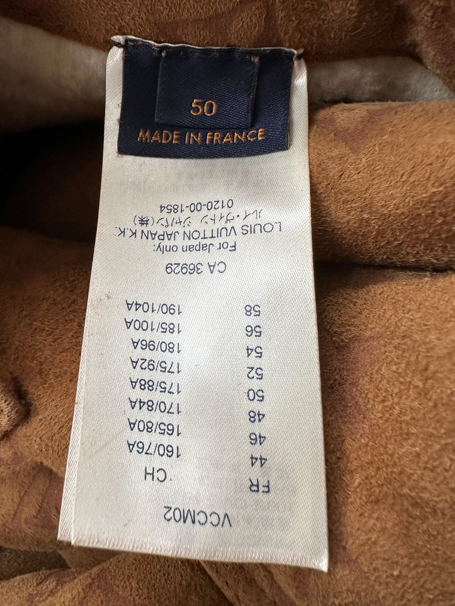 Louis Vuitton Brown Monogram Shearling Jacket