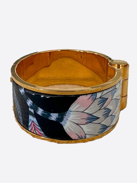 Hermes Gold Savana Hinge Bracelet