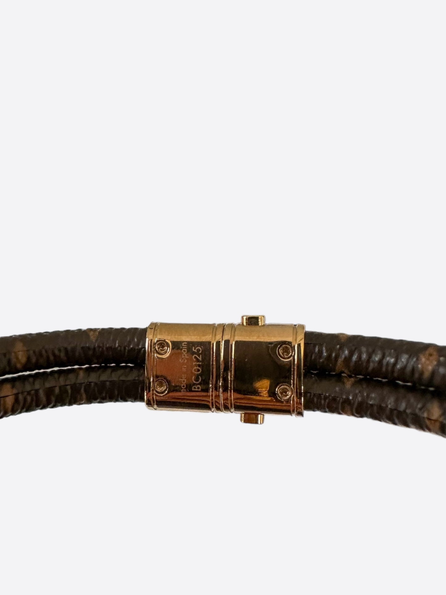 Louis Vuitton Brown Monogram keep It Twice Women's Bracelet