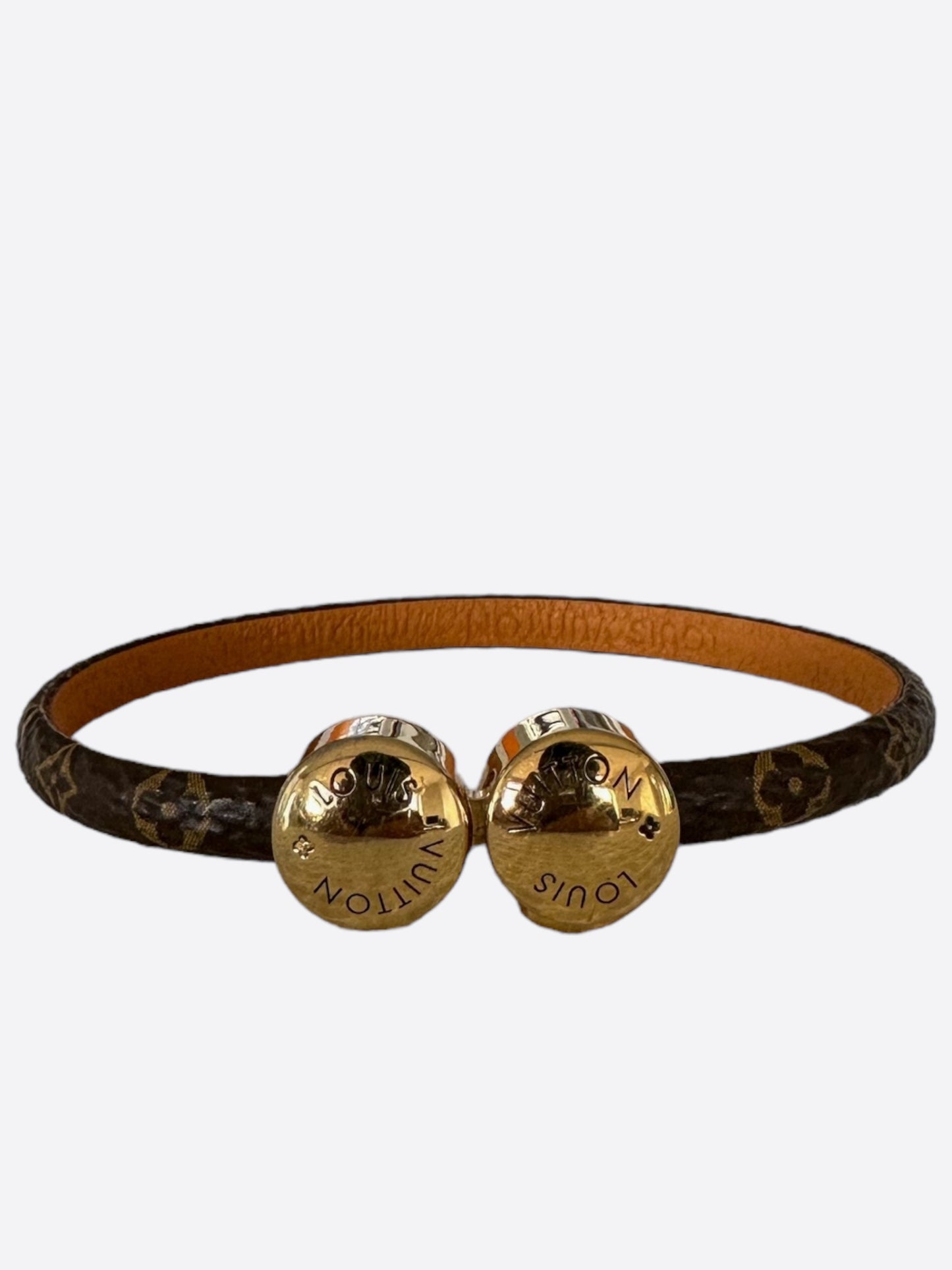 Louis Vuitton Brown Monogram History Mini Women's Bracelet