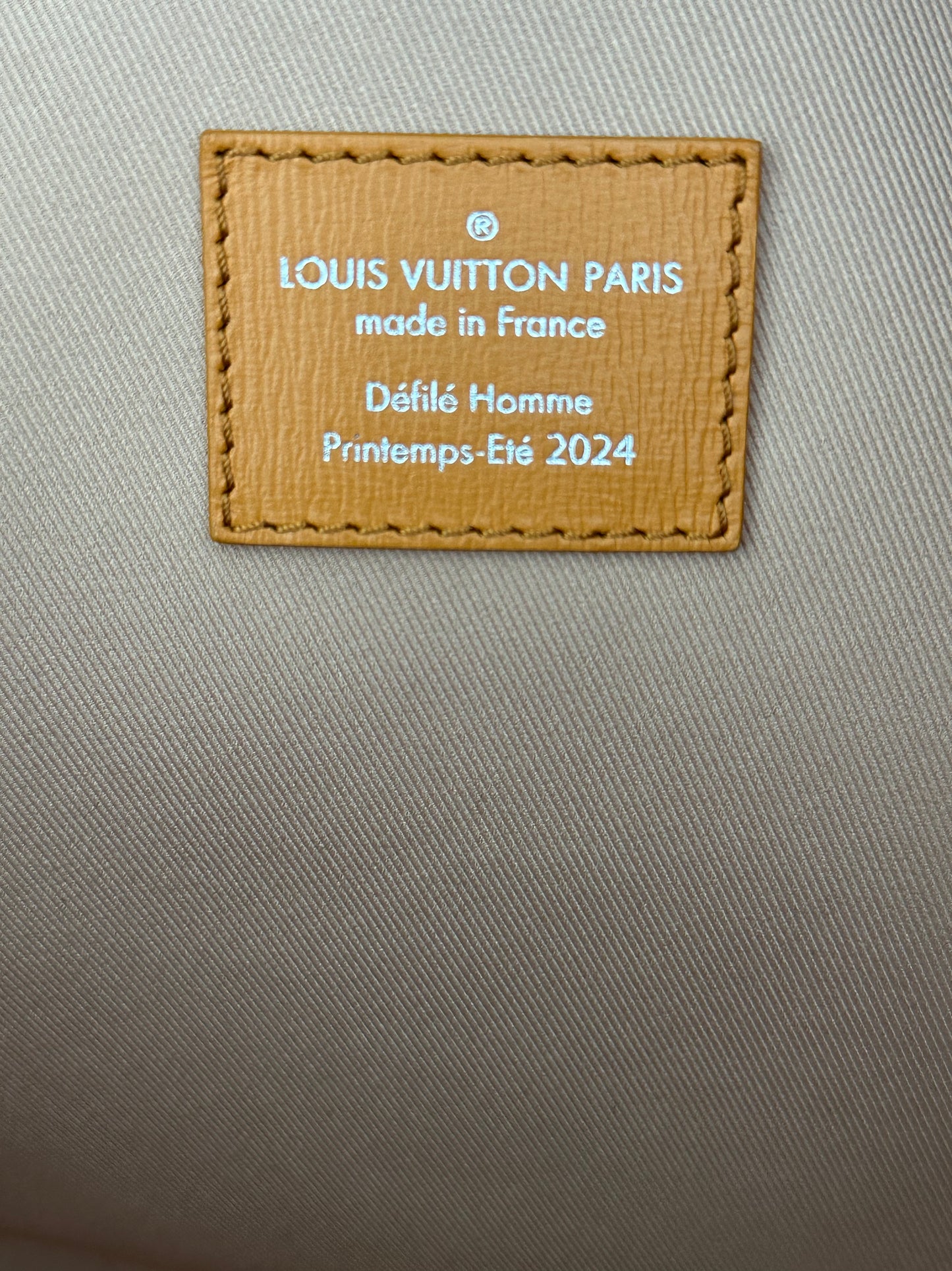 Louis Vuitton Orange Leather Shopper Tote