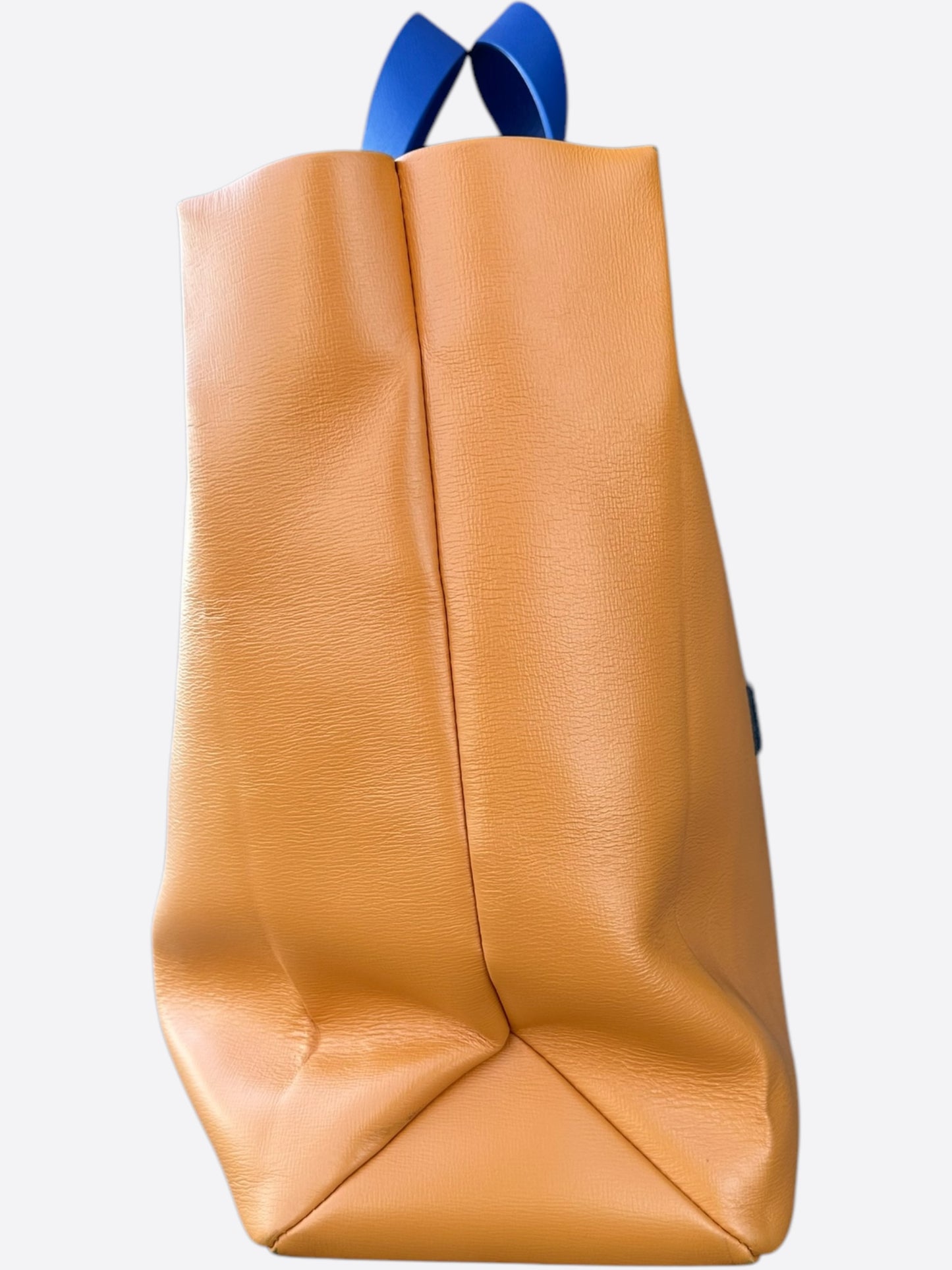 Louis Vuitton Orange Leather Shopper Tote