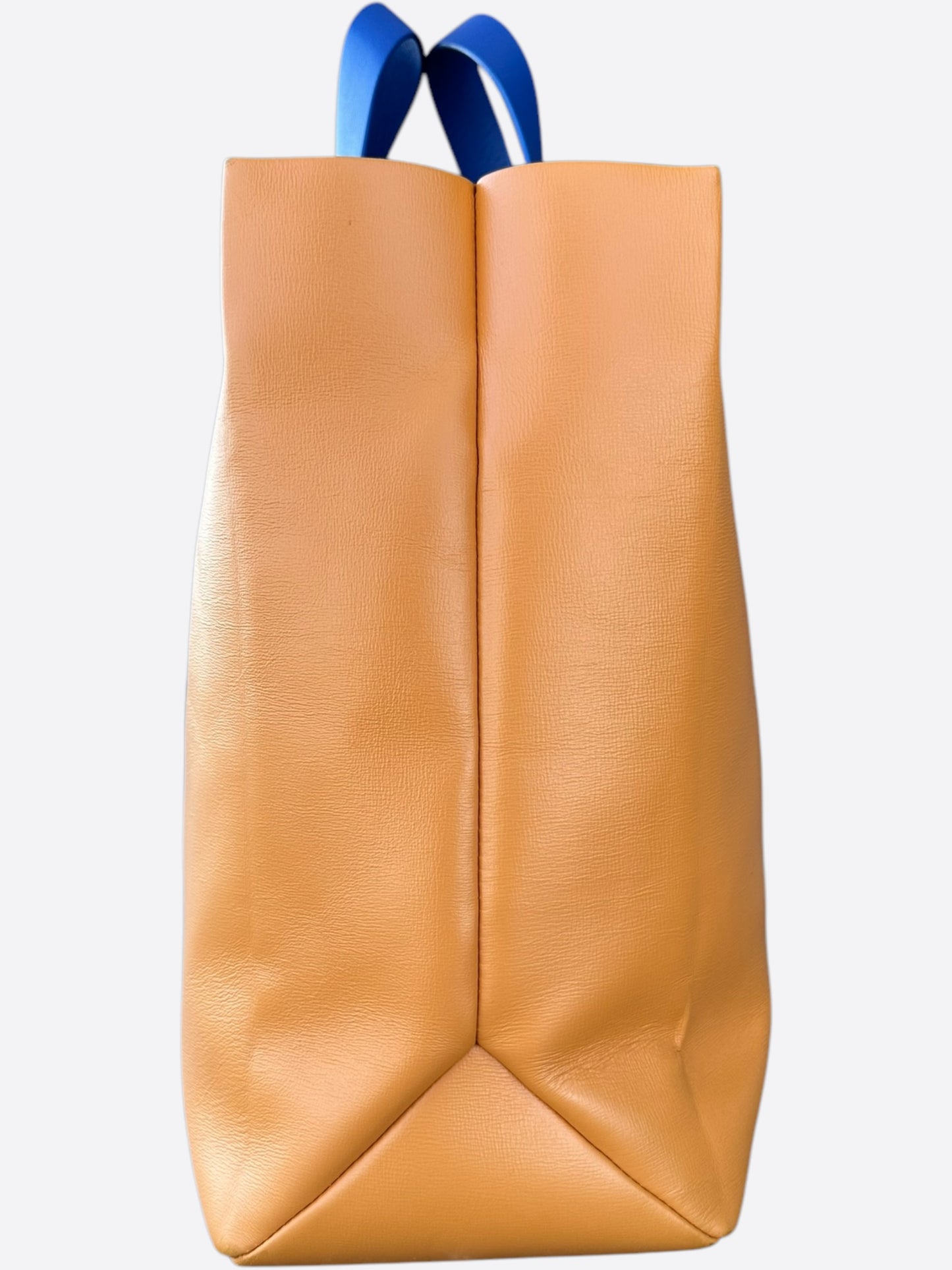 Louis Vuitton Orange Leather Shopper Tote