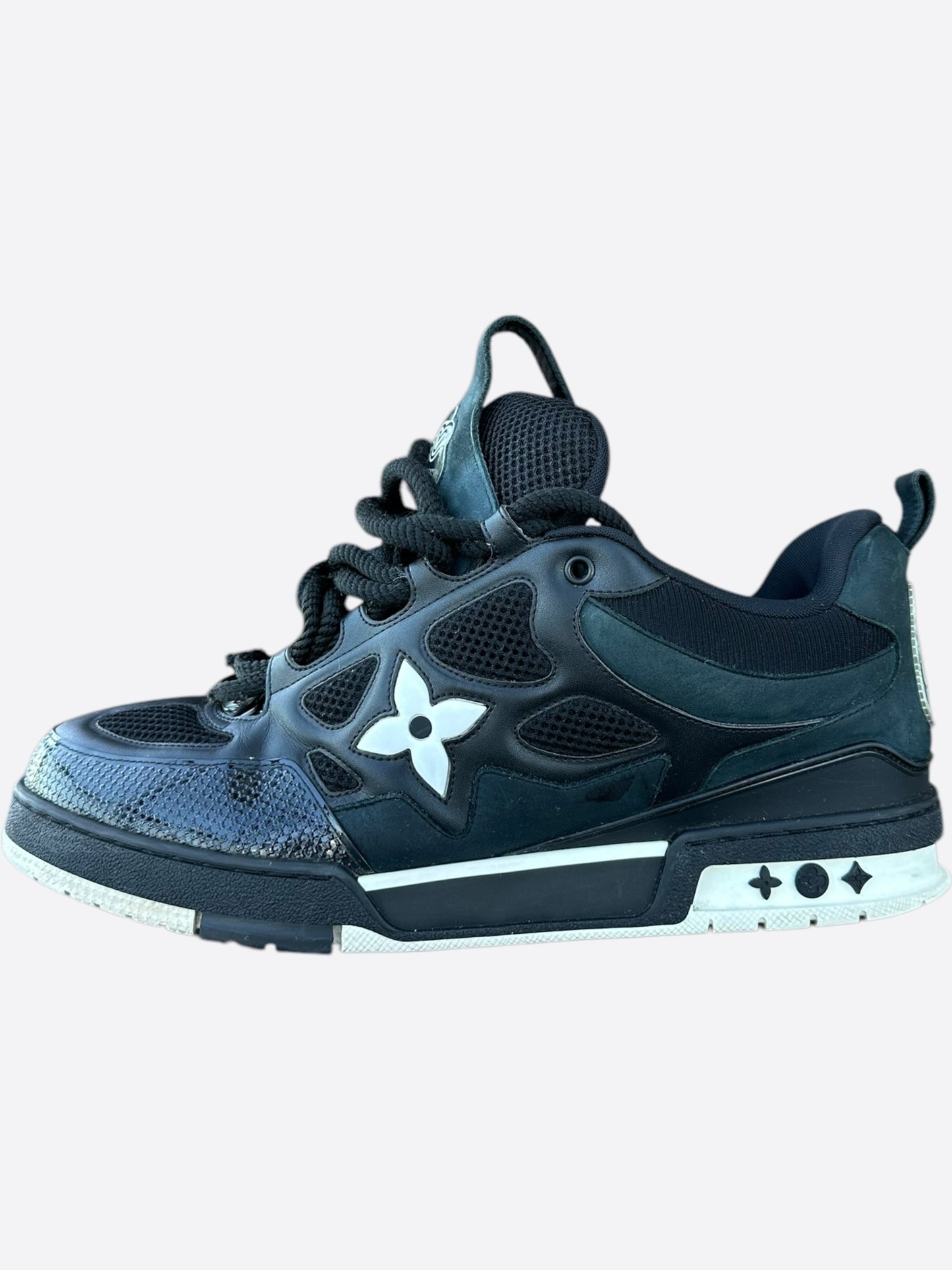 Louis Vuitton Black & White Skate Trainers