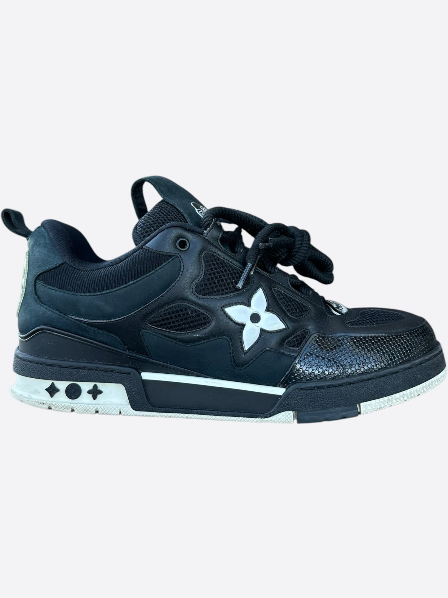 Louis Vuitton Black & White Skate Trainers