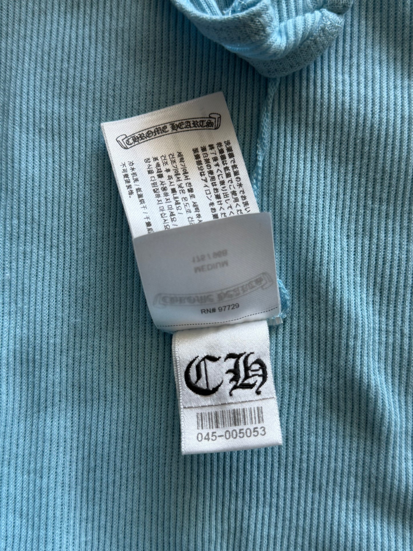Chrome Hearts Blue & White Horseshoe Tank Top