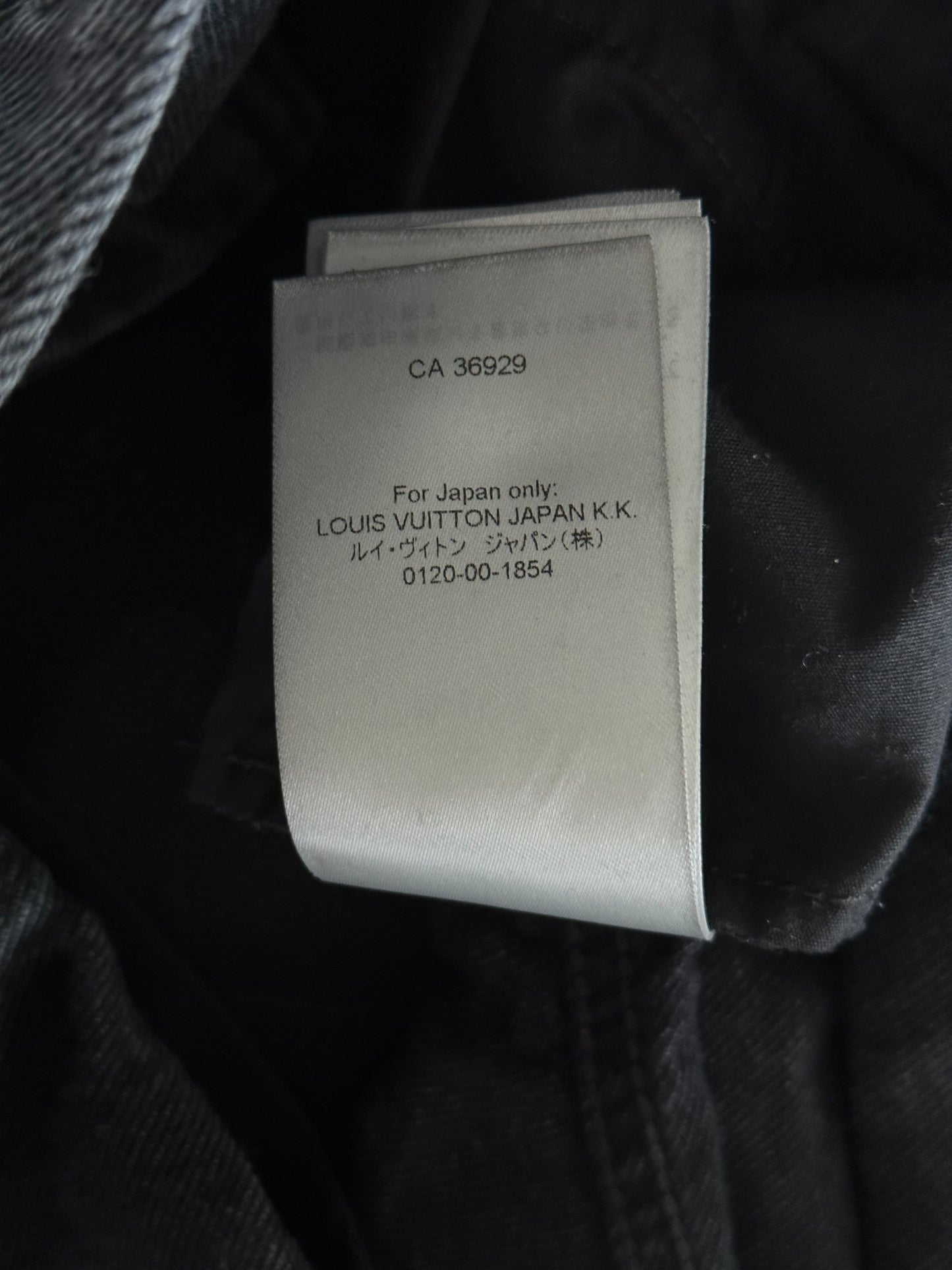 Louis Vuitton Washed Black Monogram Carpenter Pants