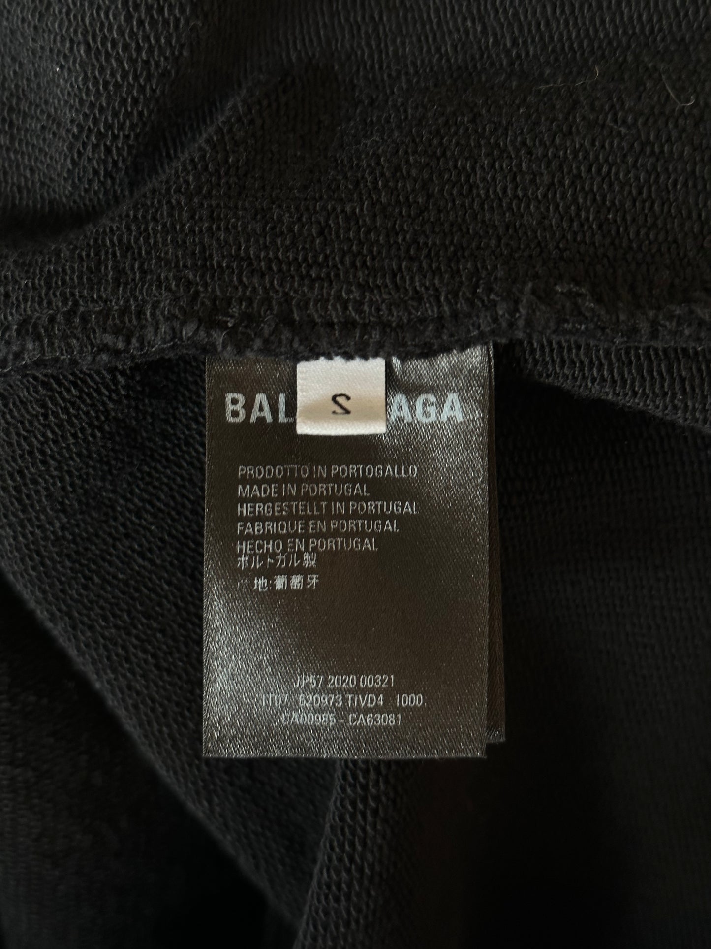 Balenciaga Black, White & Red Gymwear Logo Hoodie