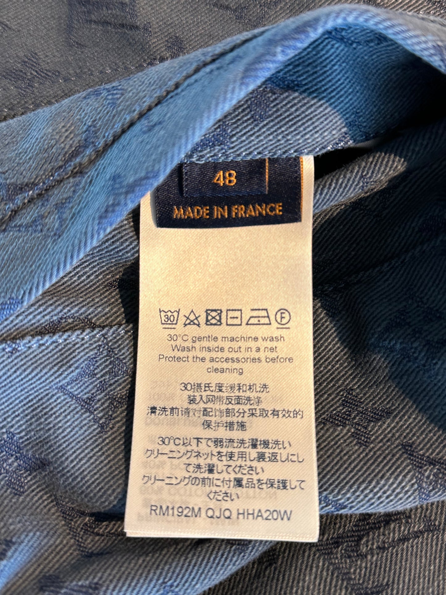 Louis Vuitton Blue Monogram Denim Jacket