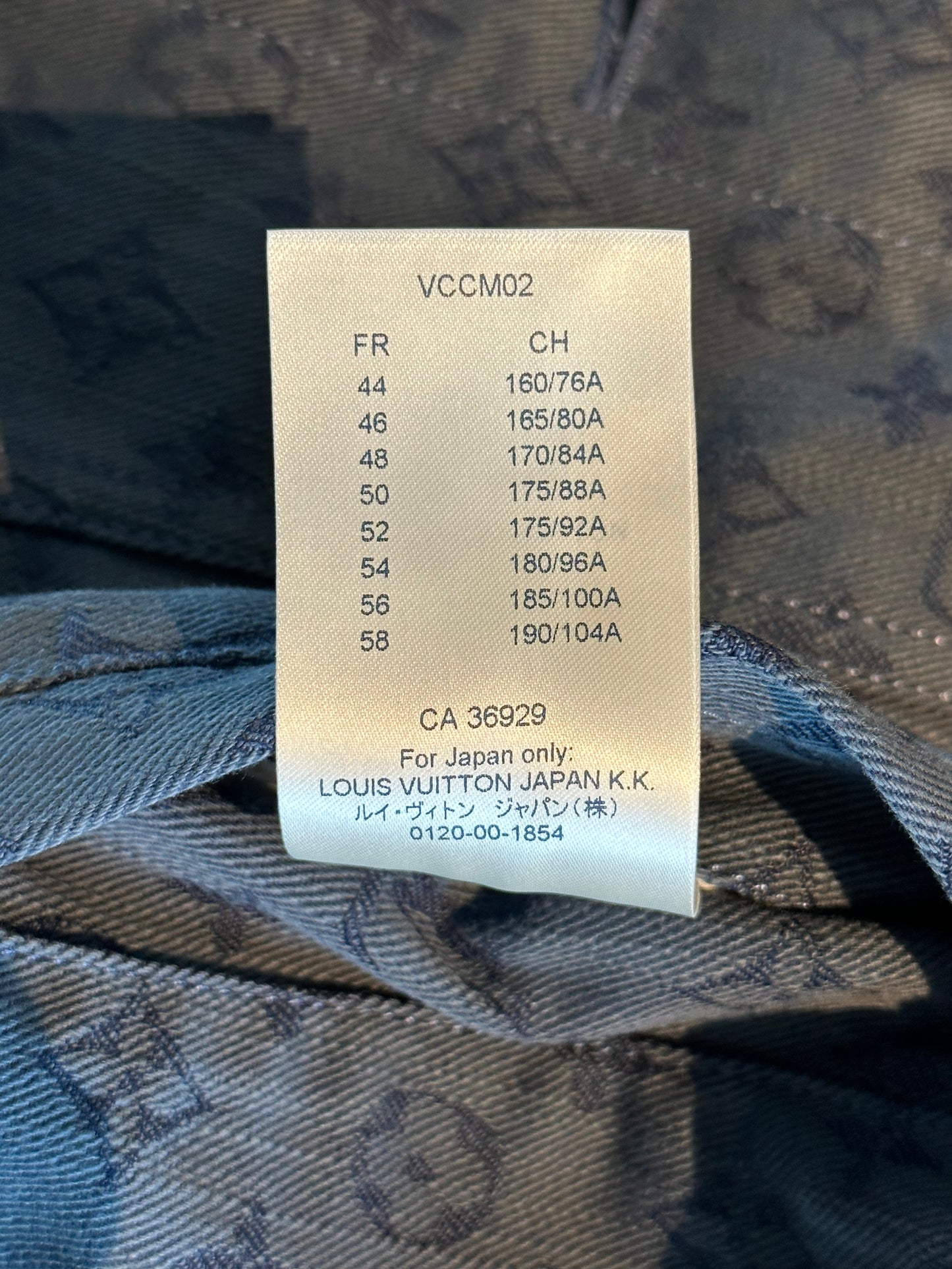 Louis Vuitton Blue Monogram Denim Jacket