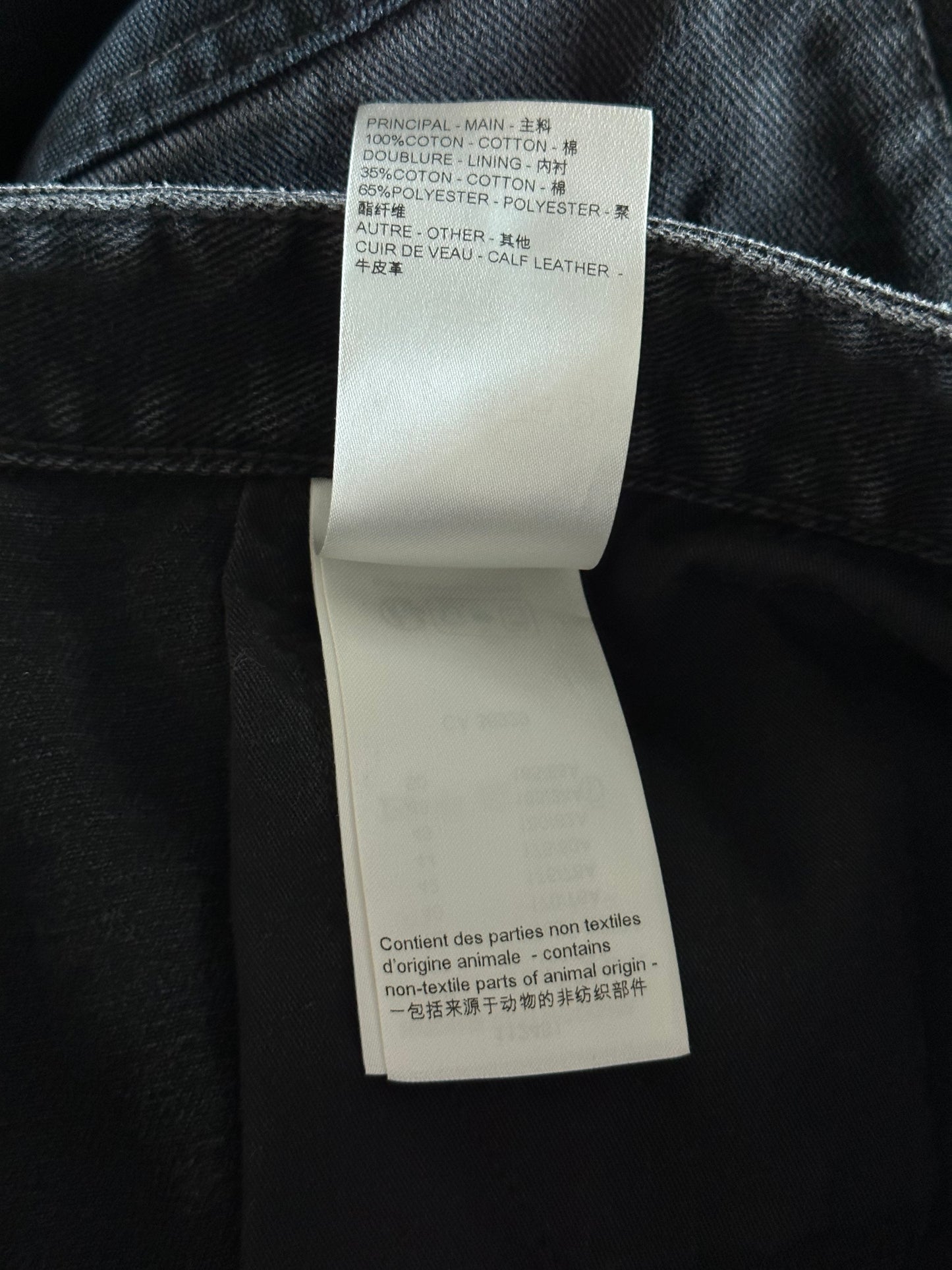 Louis Vuitton Black Monogram Workwear Pants