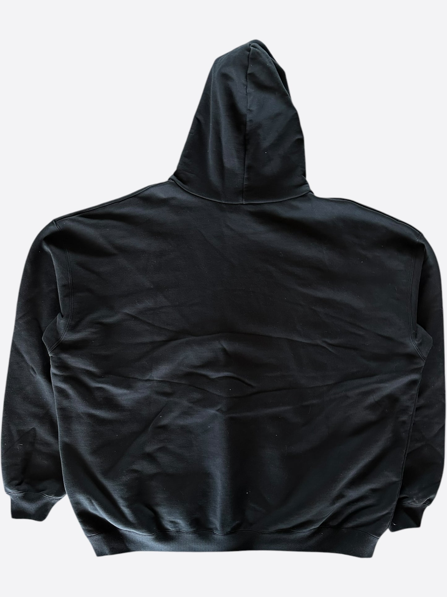 Balenciaga Black, White & Red Gymwear Logo Hoodie