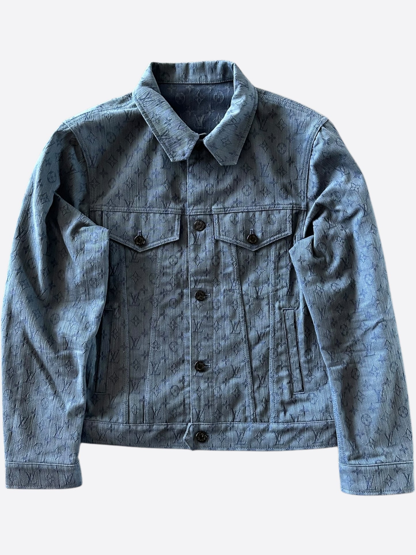 Louis Vuitton Blue Monogram Denim Jacket
