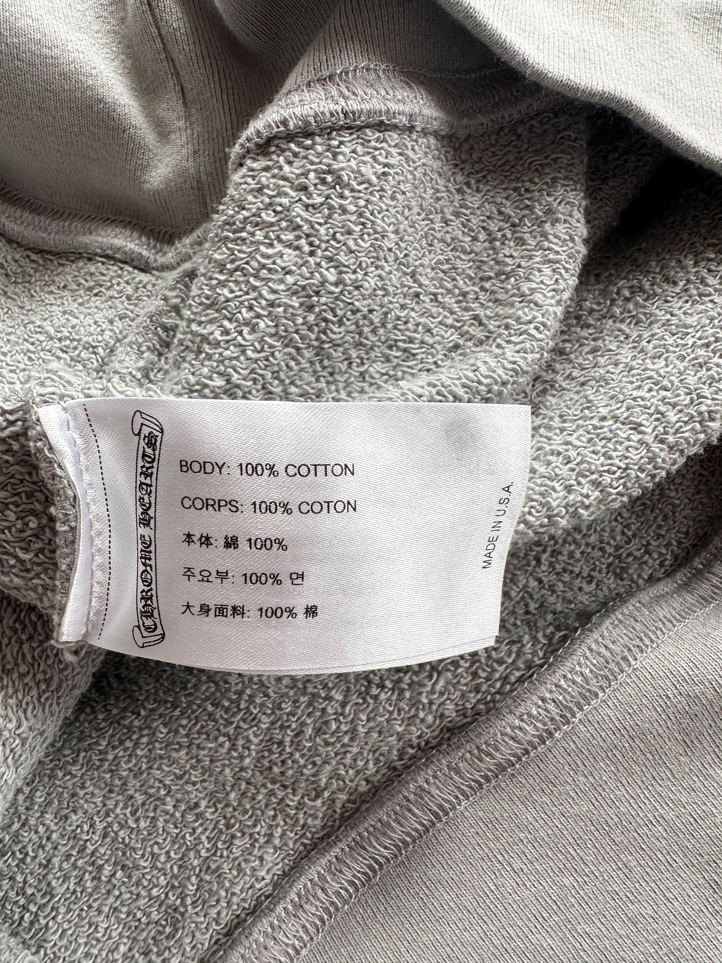 Chrome Hearts Matty Boy Grey Suggest Hoodie