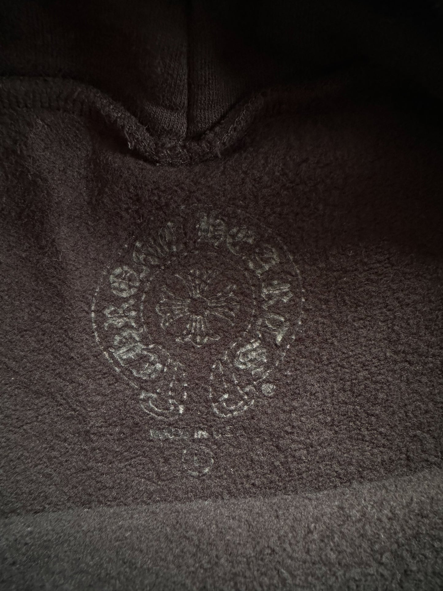 Chrome Hearts Black Gradient Circle Logo Hoodie