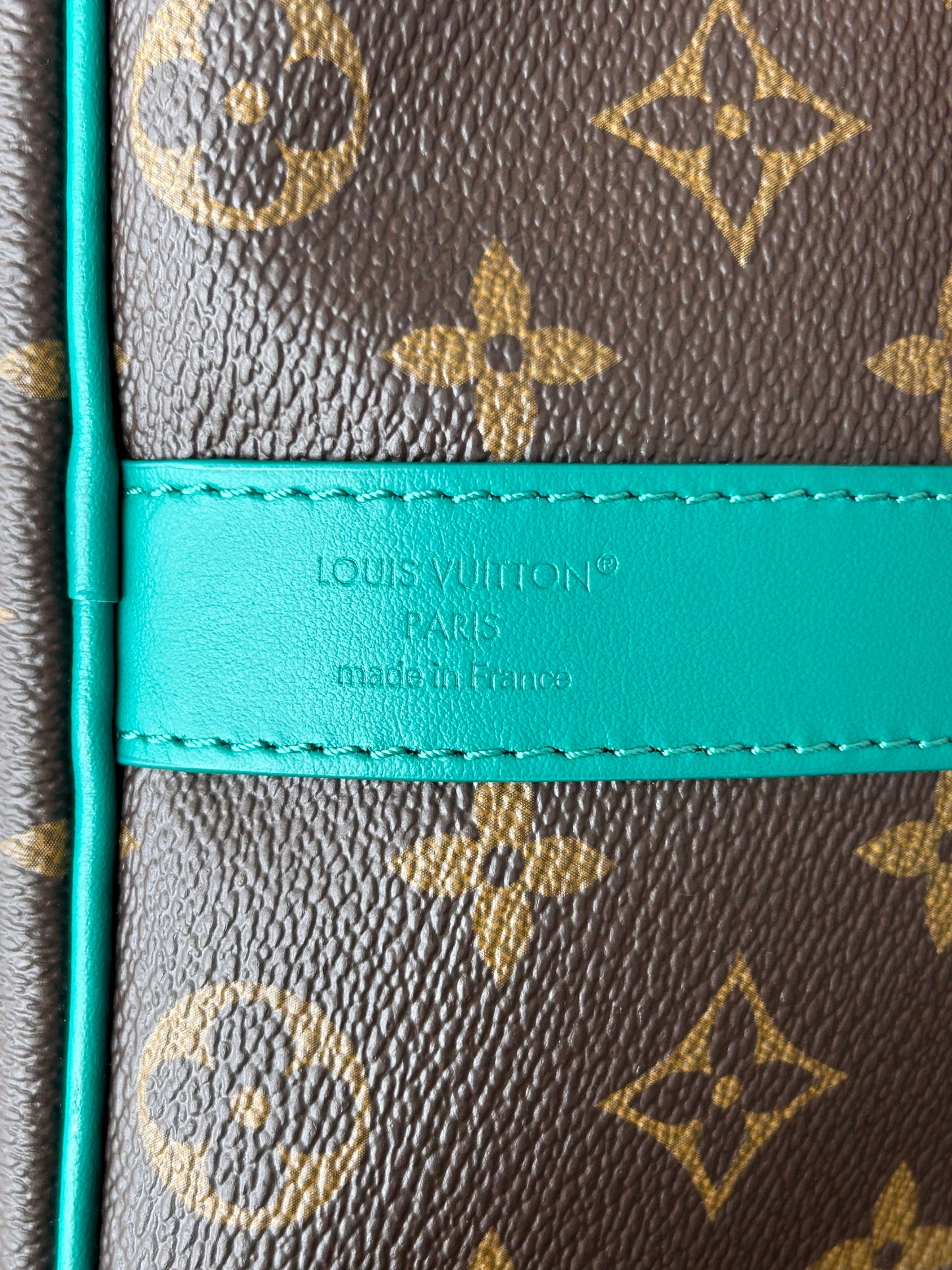 Louis Vuitton Brown & Green Monogram Keepall 50