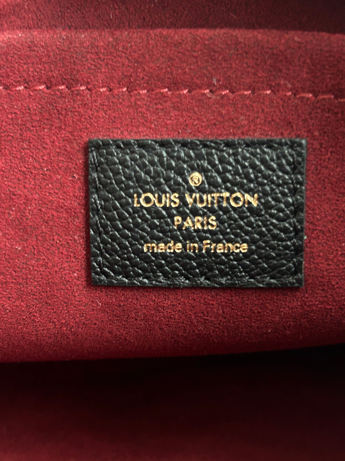 Louis Vuitton Black & Cream Empreinte Monogram Multi Pochette