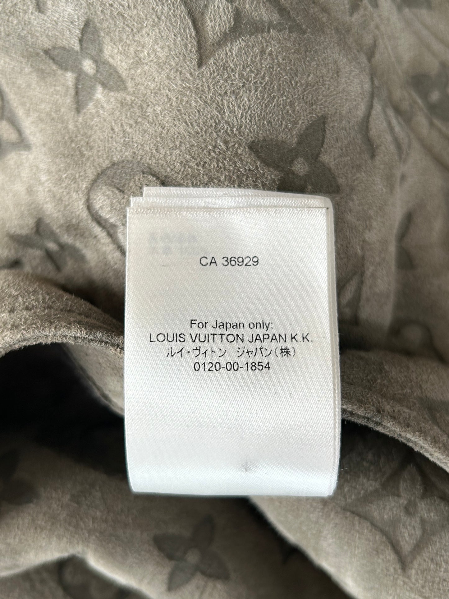 Louis Vuitton Olive Monogram Shearling Jacket