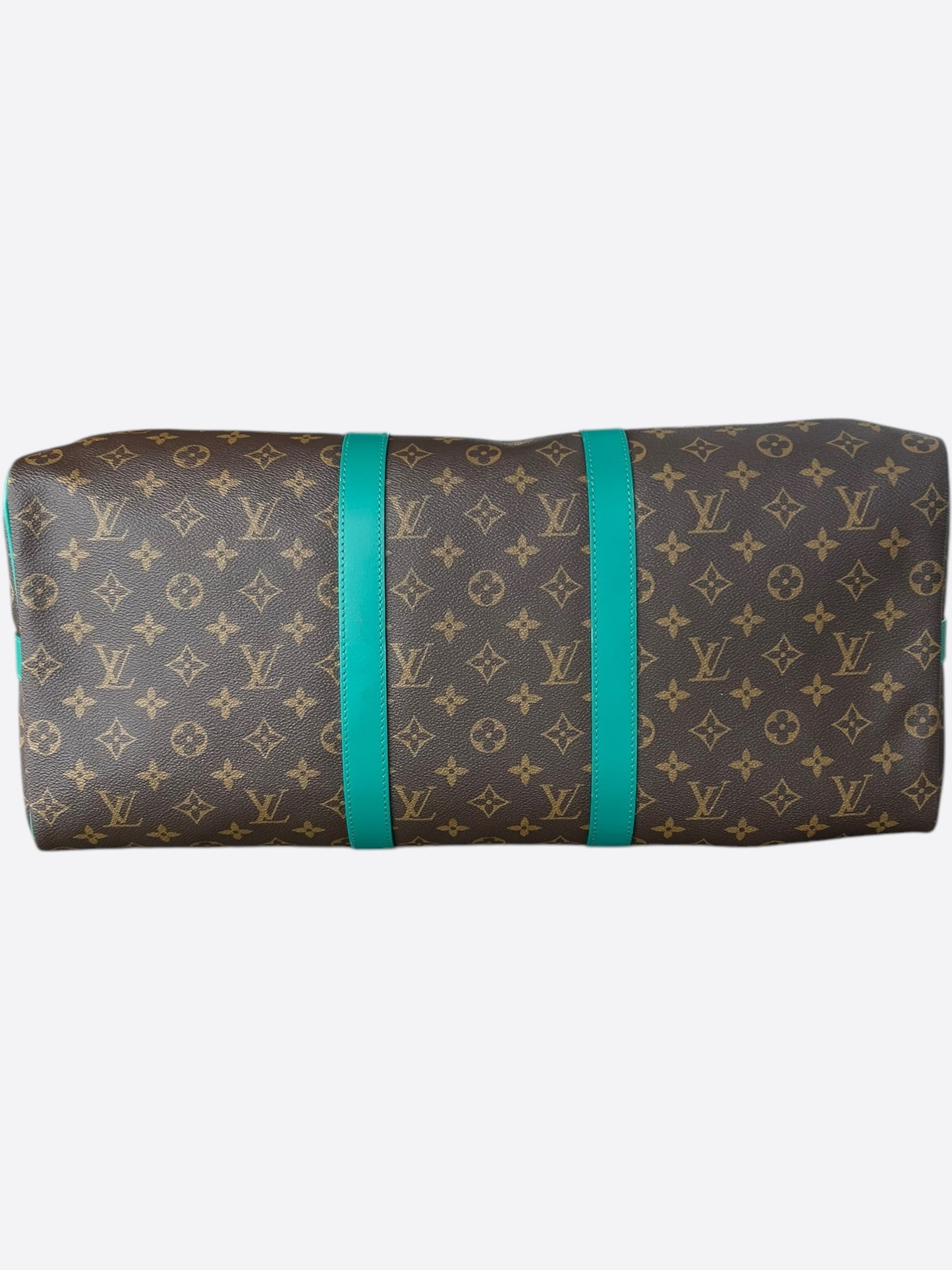 Louis Vuitton Brown & Green Monogram Keepall 50