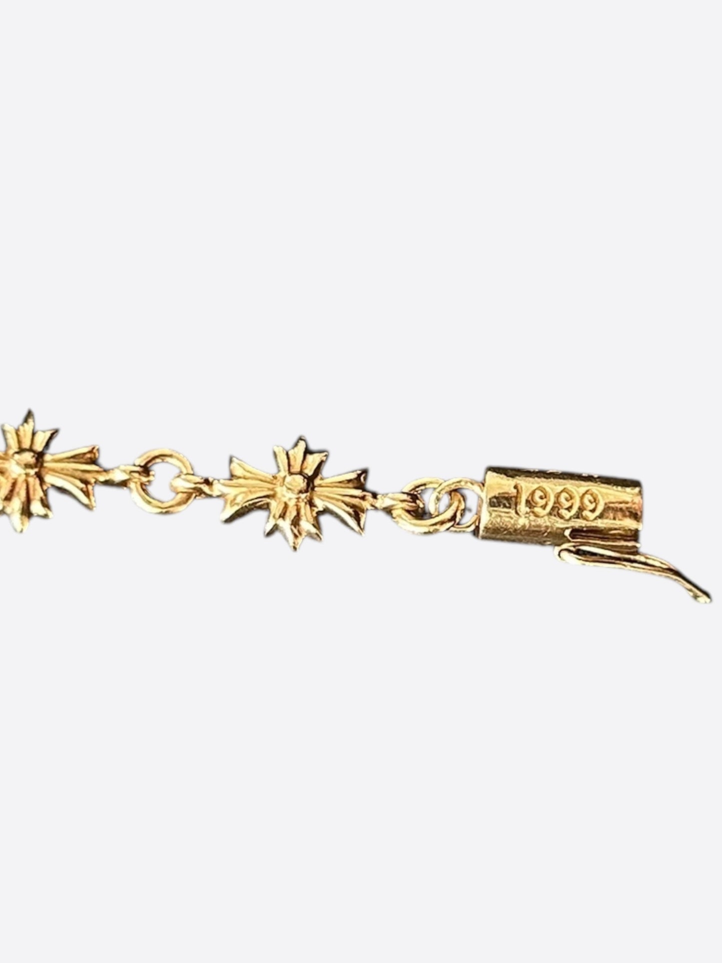Chrome Hearts 22K Yellow Gold Tiny-E Bracelet