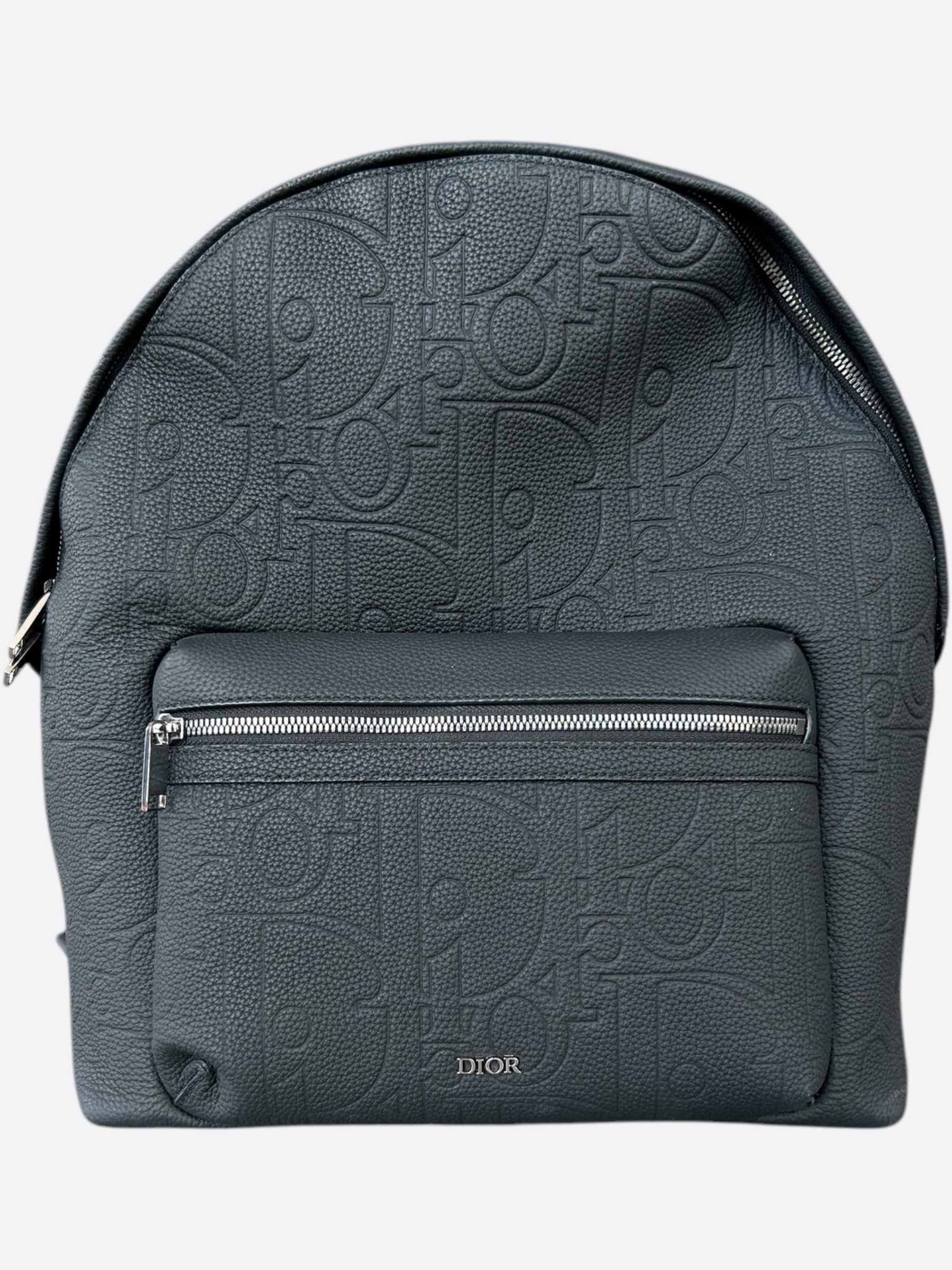 Dior Black Oblique Leather Rider Backpack – Savonches