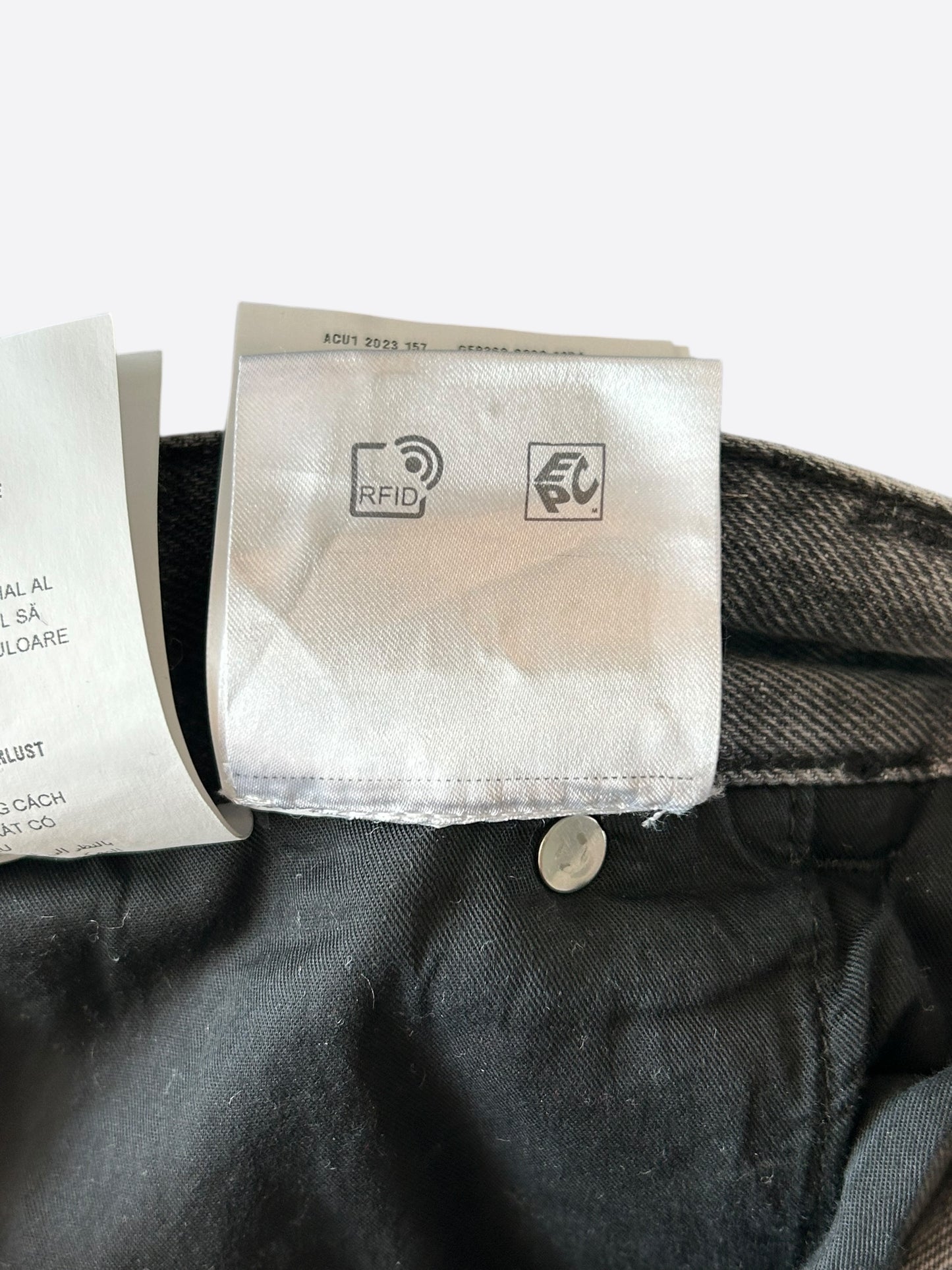 Prada Grey Logo Carpenter Jeans