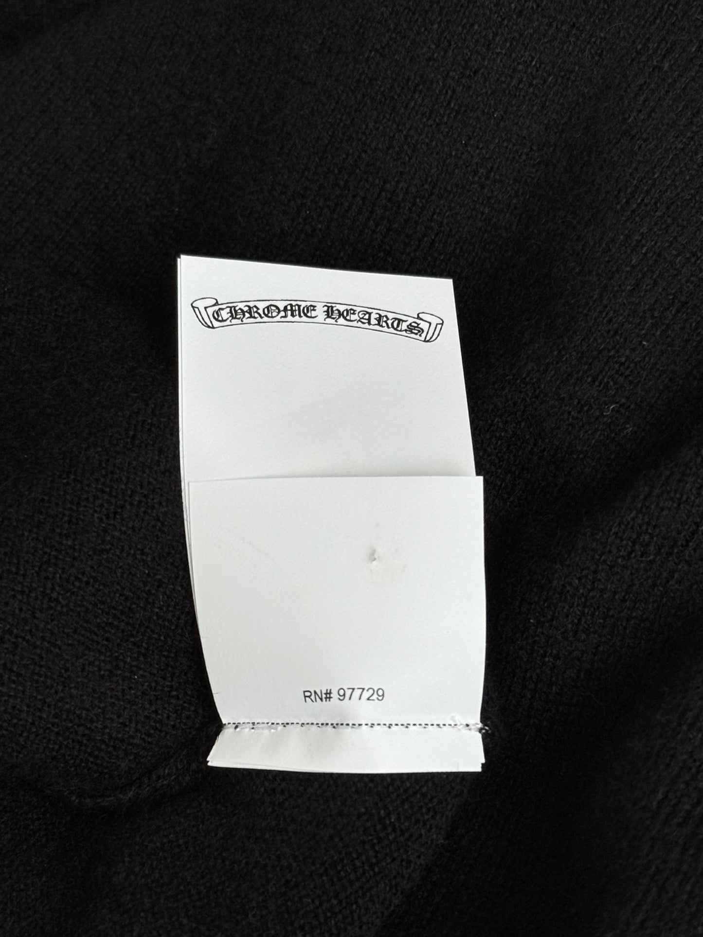 Chrome Hearts Black Dagger Rhinestone Cashmere Women's Vest
