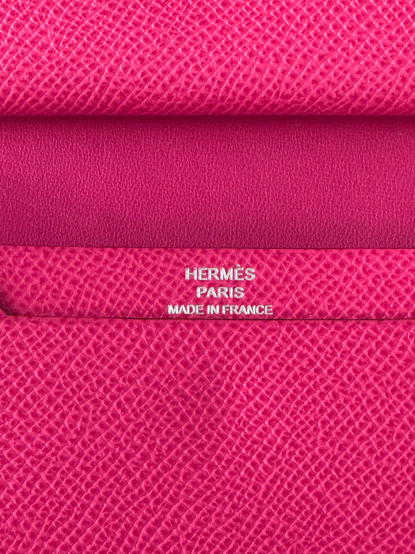 Hermes Purple & Pink Epsom Bearn Card Holder