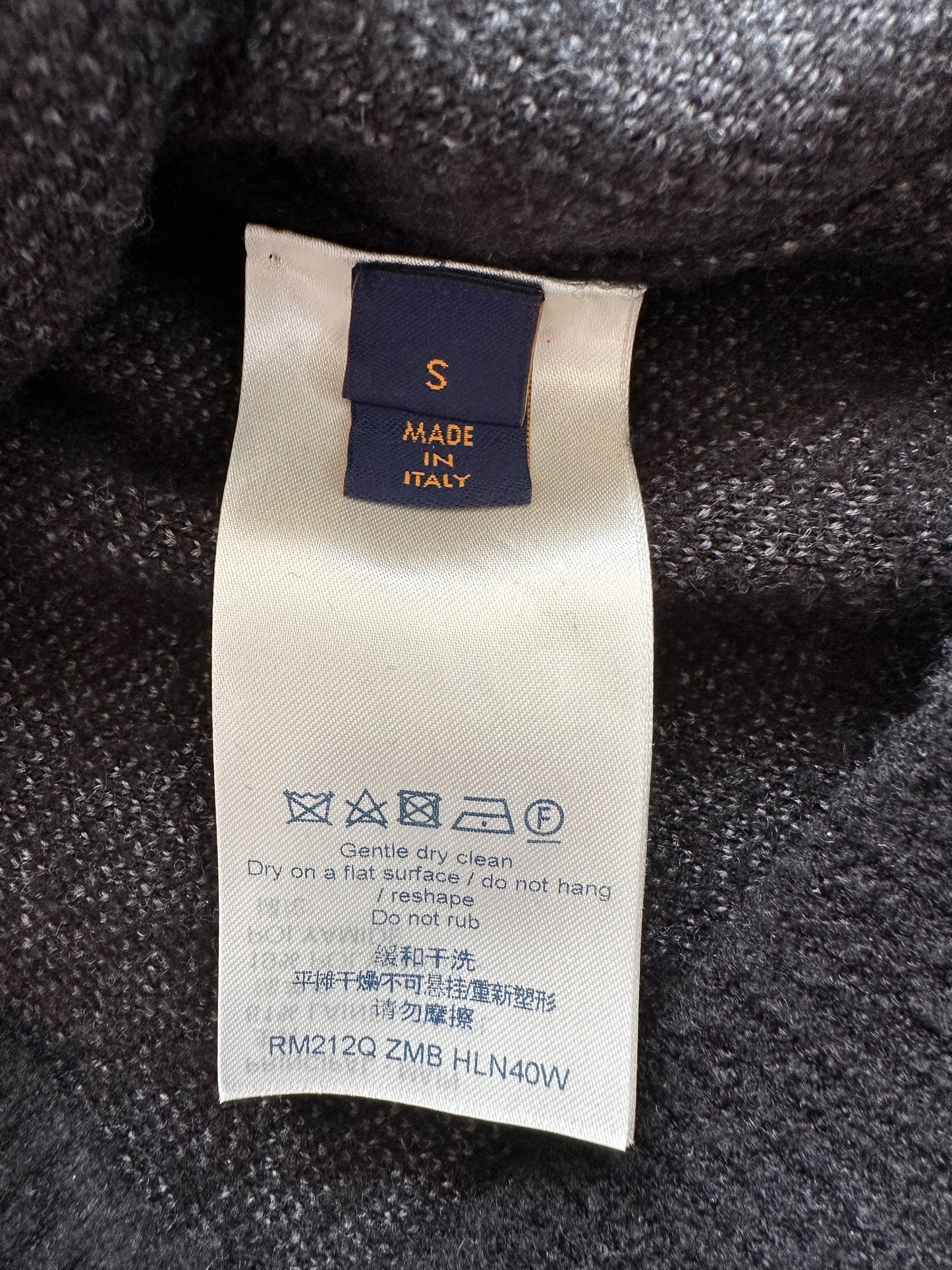 Louis Vuitton Black Distressed Monogram Sweater