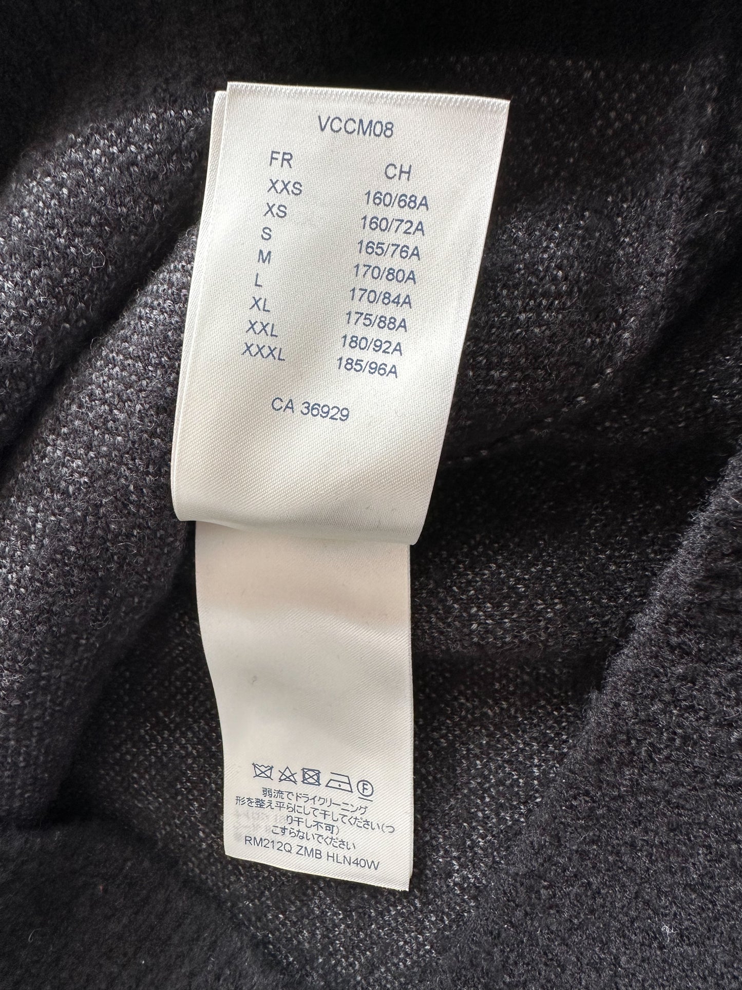 Louis Vuitton Black Distressed Monogram Sweater
