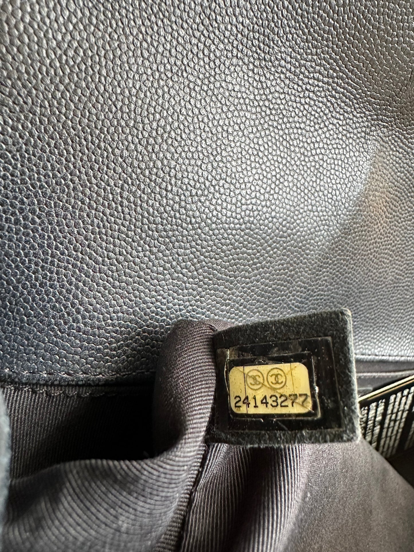 Chanel So Black Calfskin Quilted Medium Boy Bag