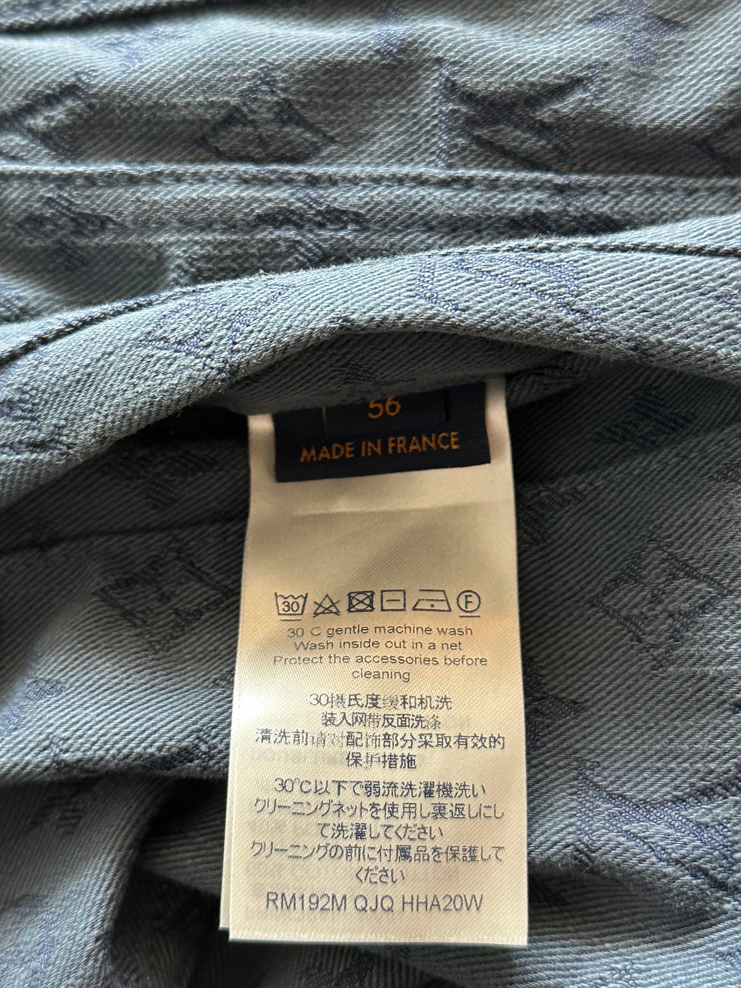 Louis Vuitton Blue Monogram Denim Jacket