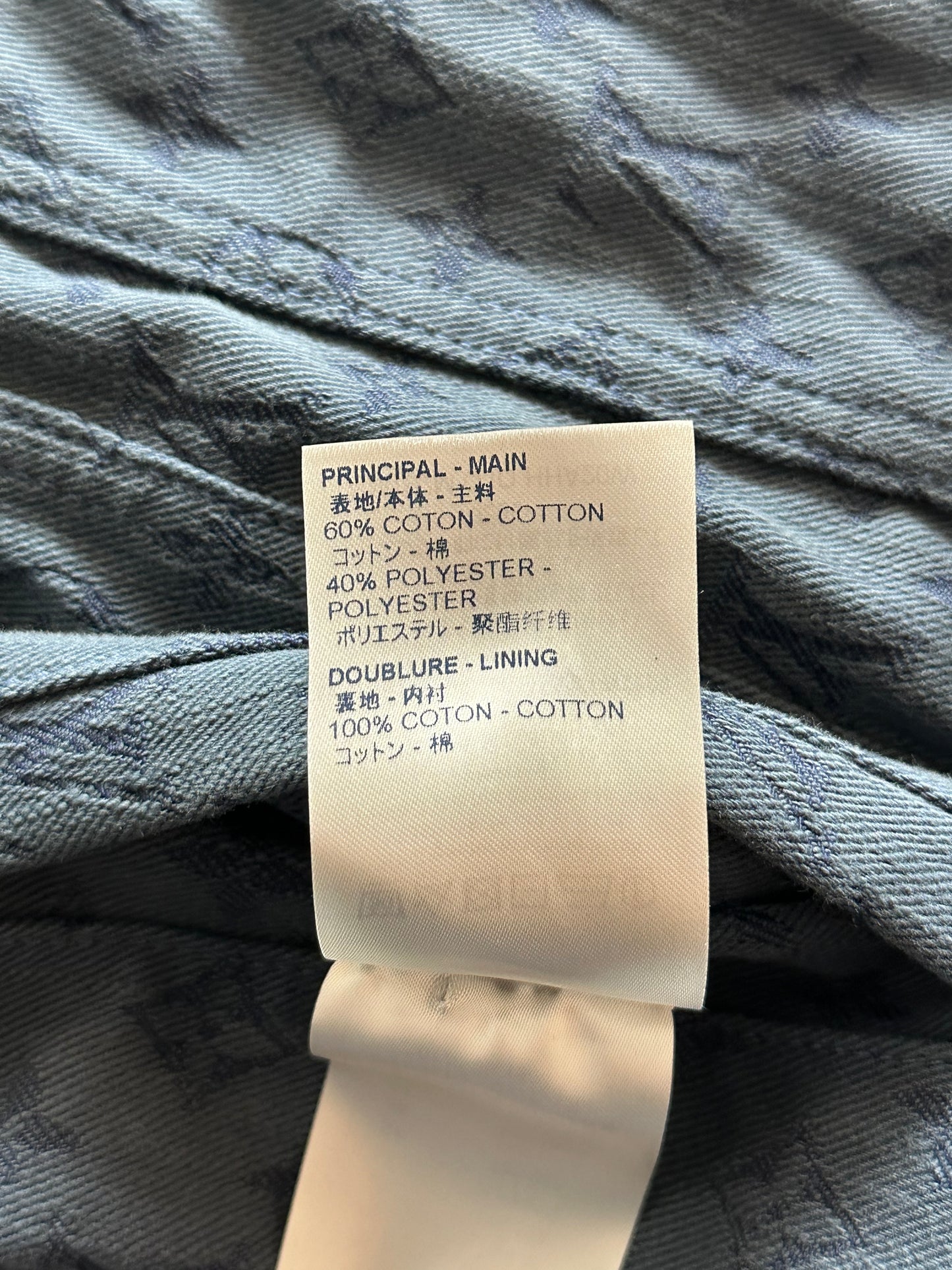 Louis Vuitton Blue Monogram Denim Jacket
