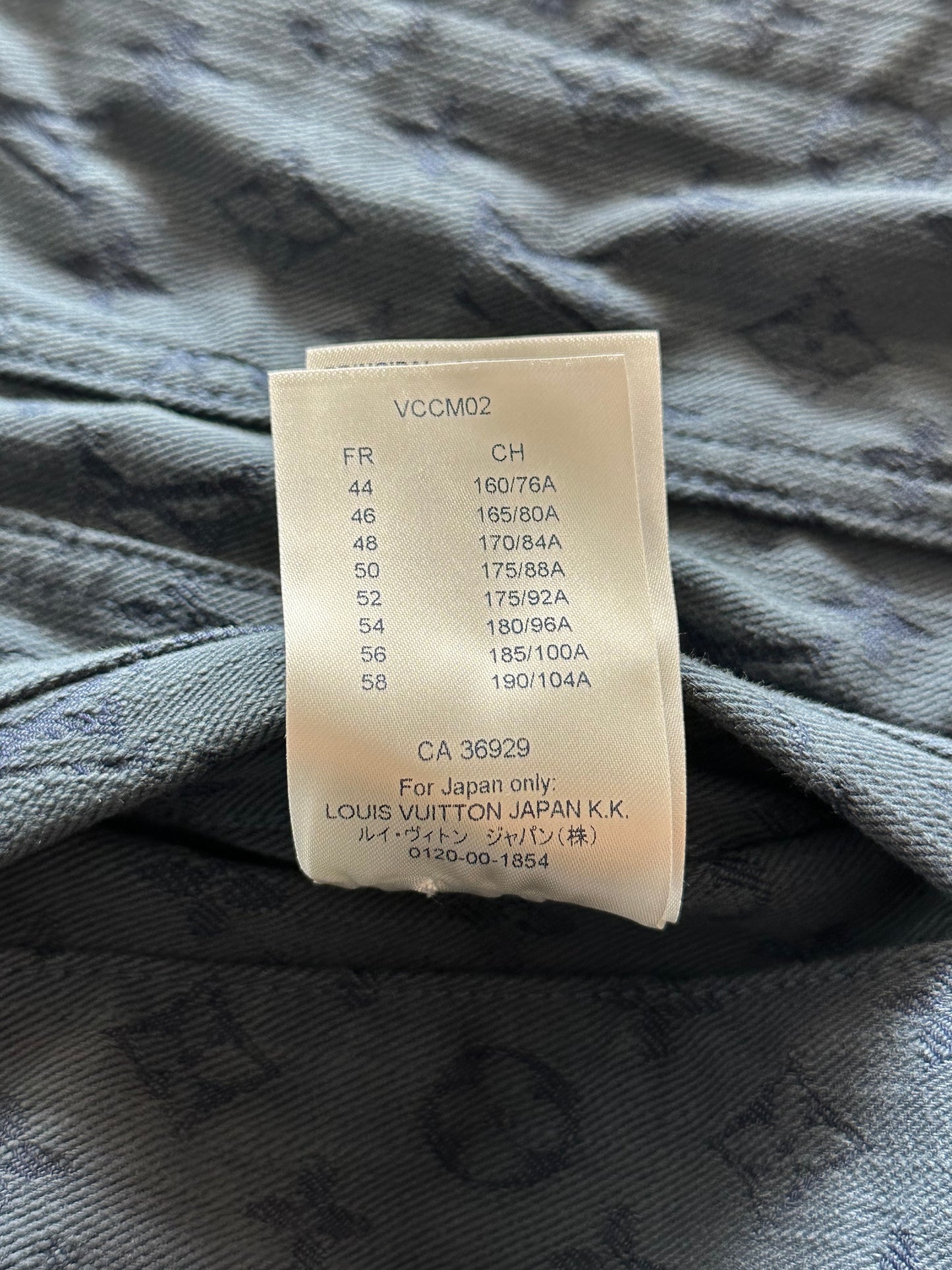 Louis Vuitton Blue Monogram Denim Jacket