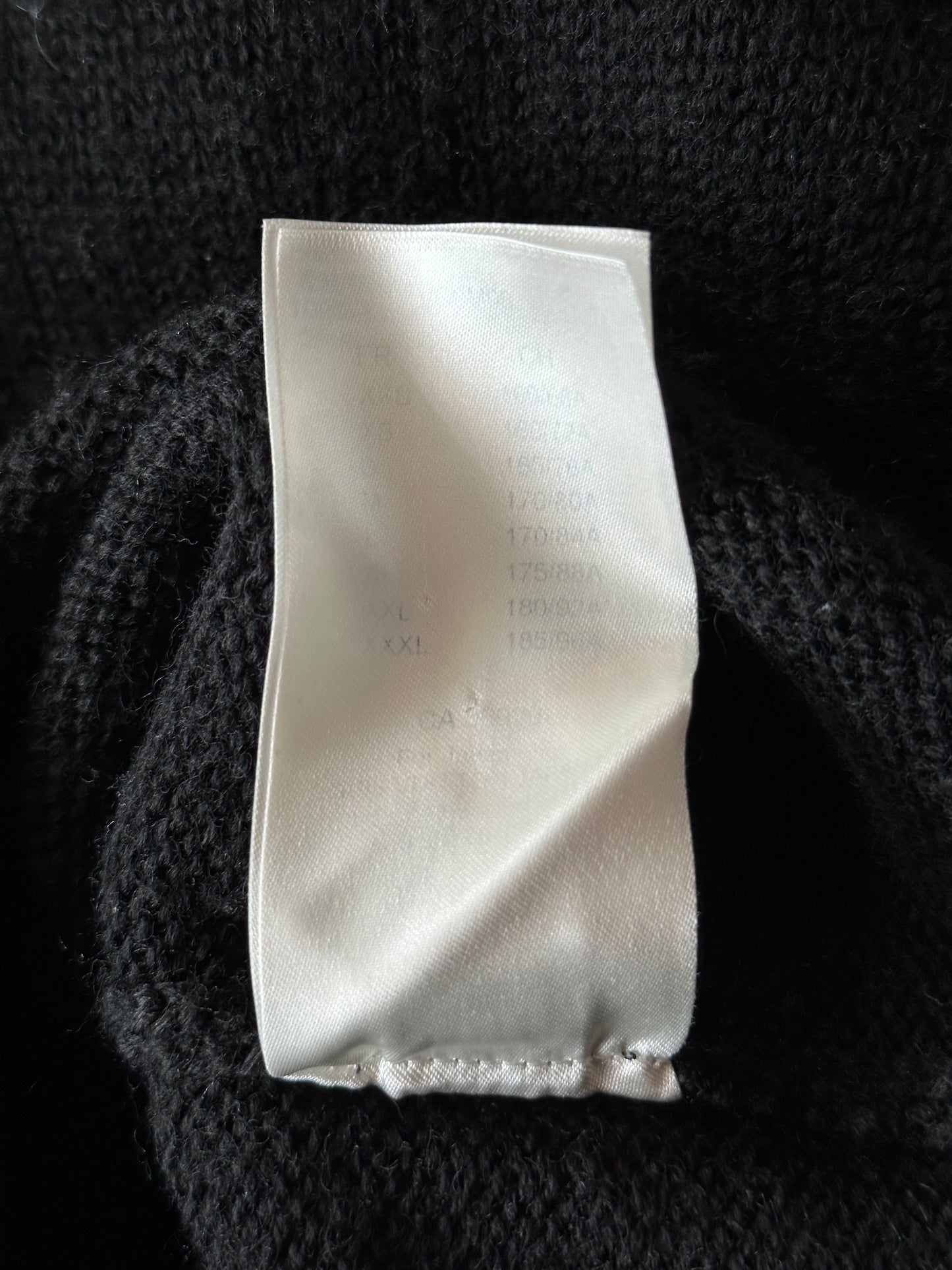 Louis Vuitton Black & White Barcode Logo Wool Sweater