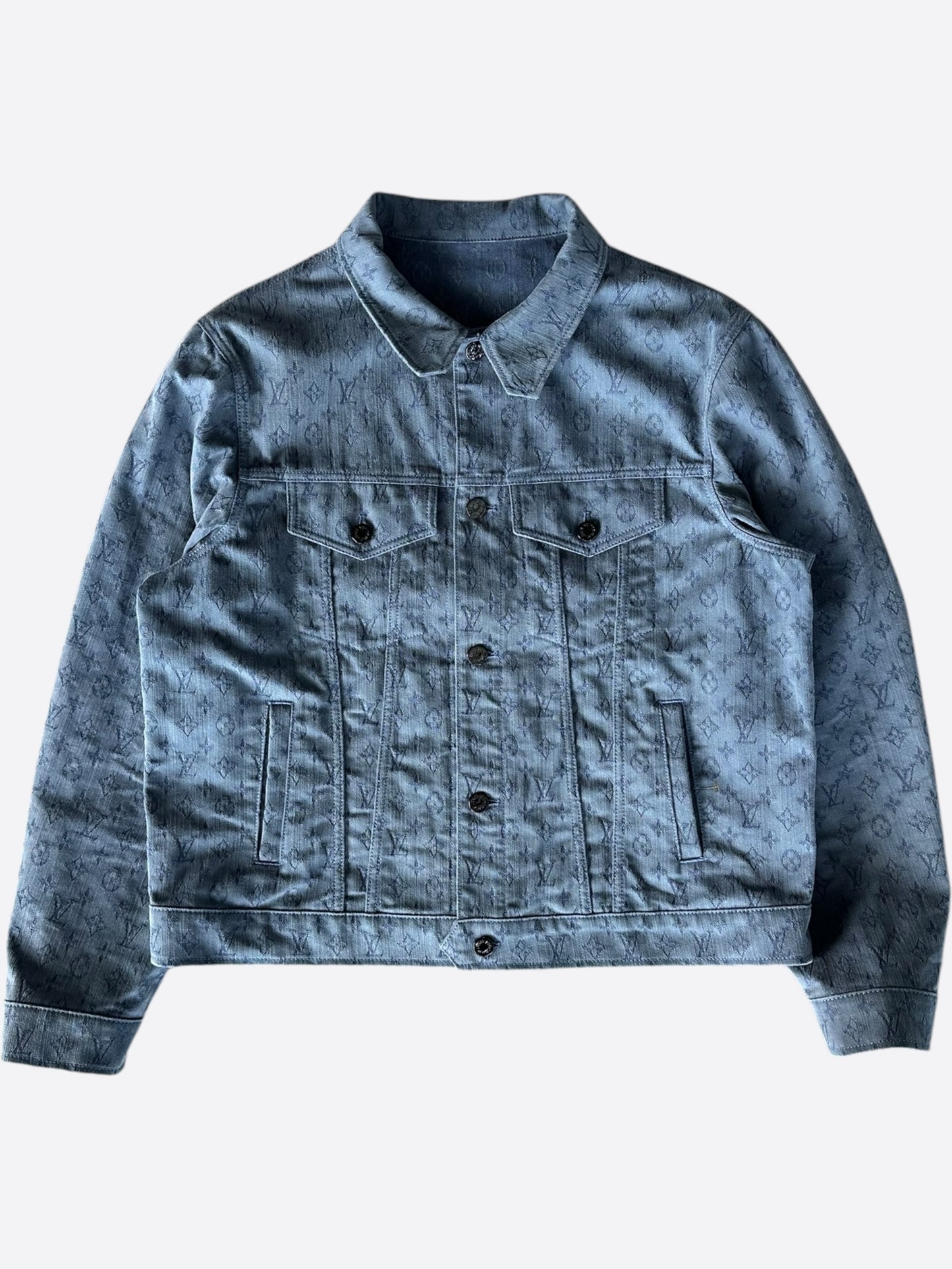Louis Vuitton Blue Monogram Denim Jacket