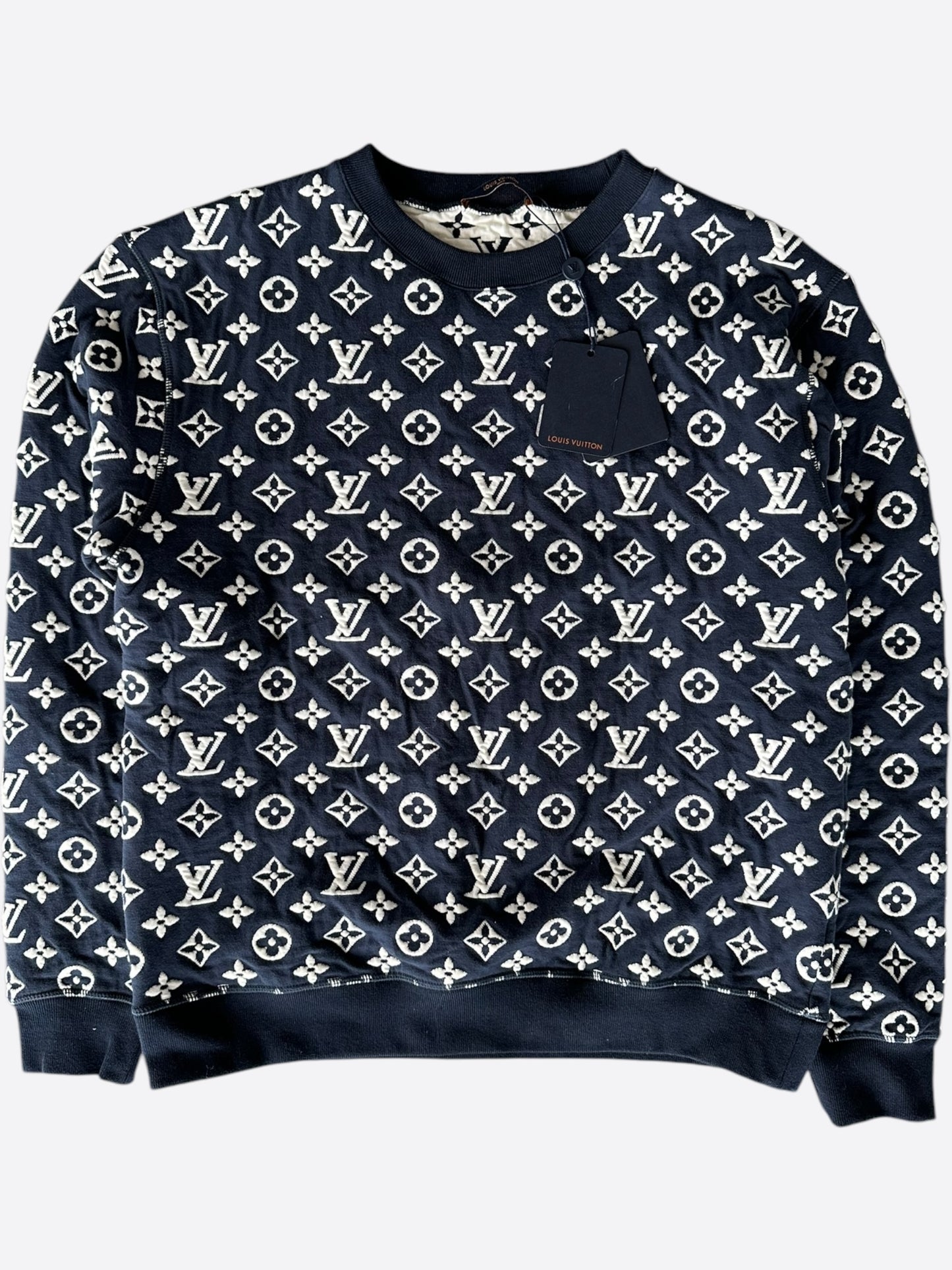 Louis Vuitton Navy & White Monogram Sweater