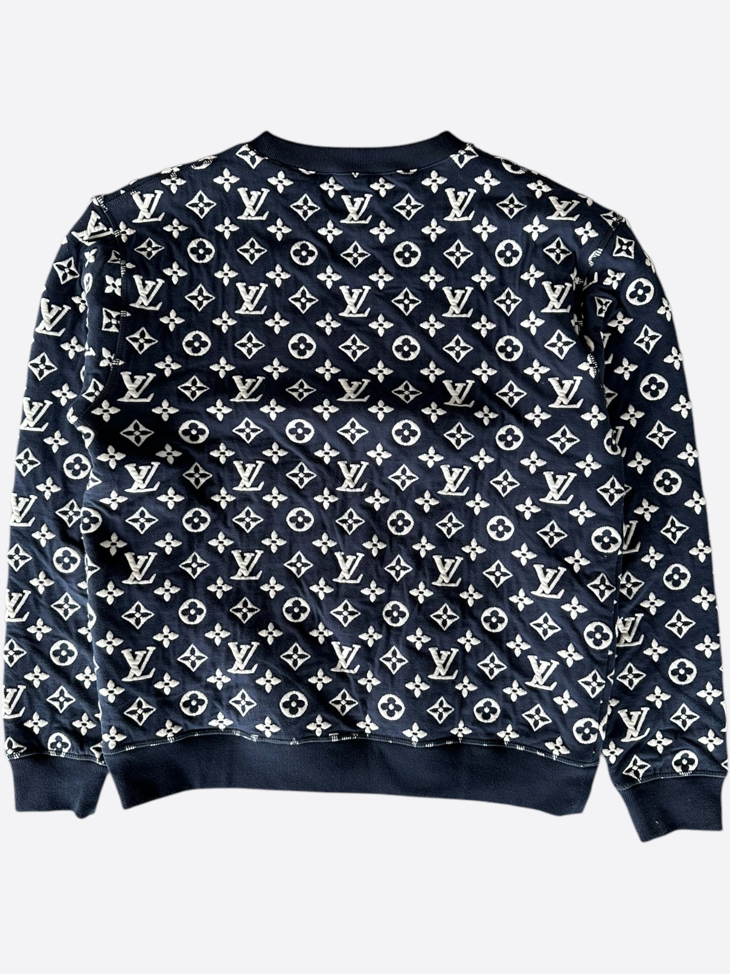 Louis Vuitton Navy & White Monogram Sweater