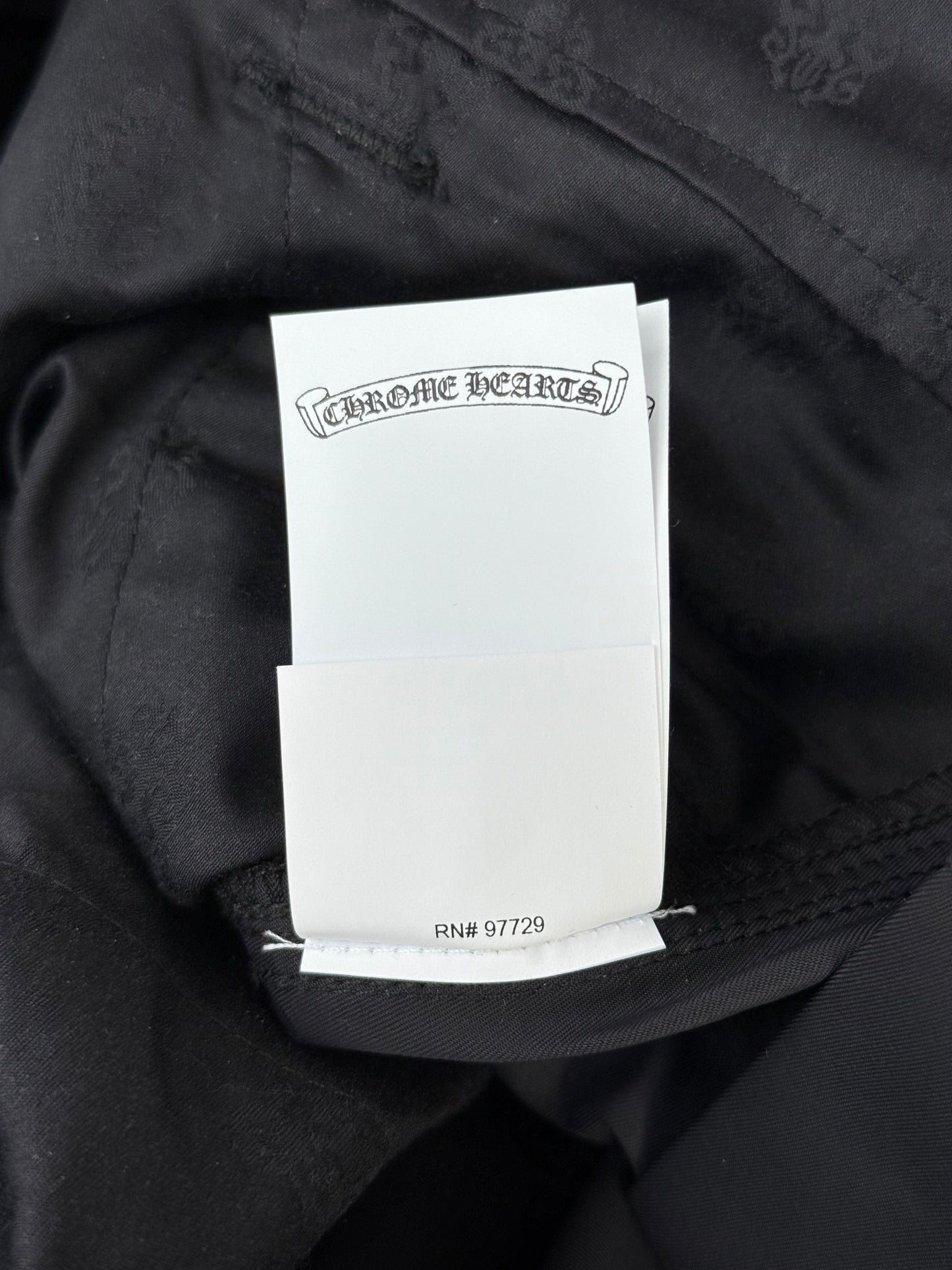 Chrome Hearts Black Nylon & Leather Carpenter Pants