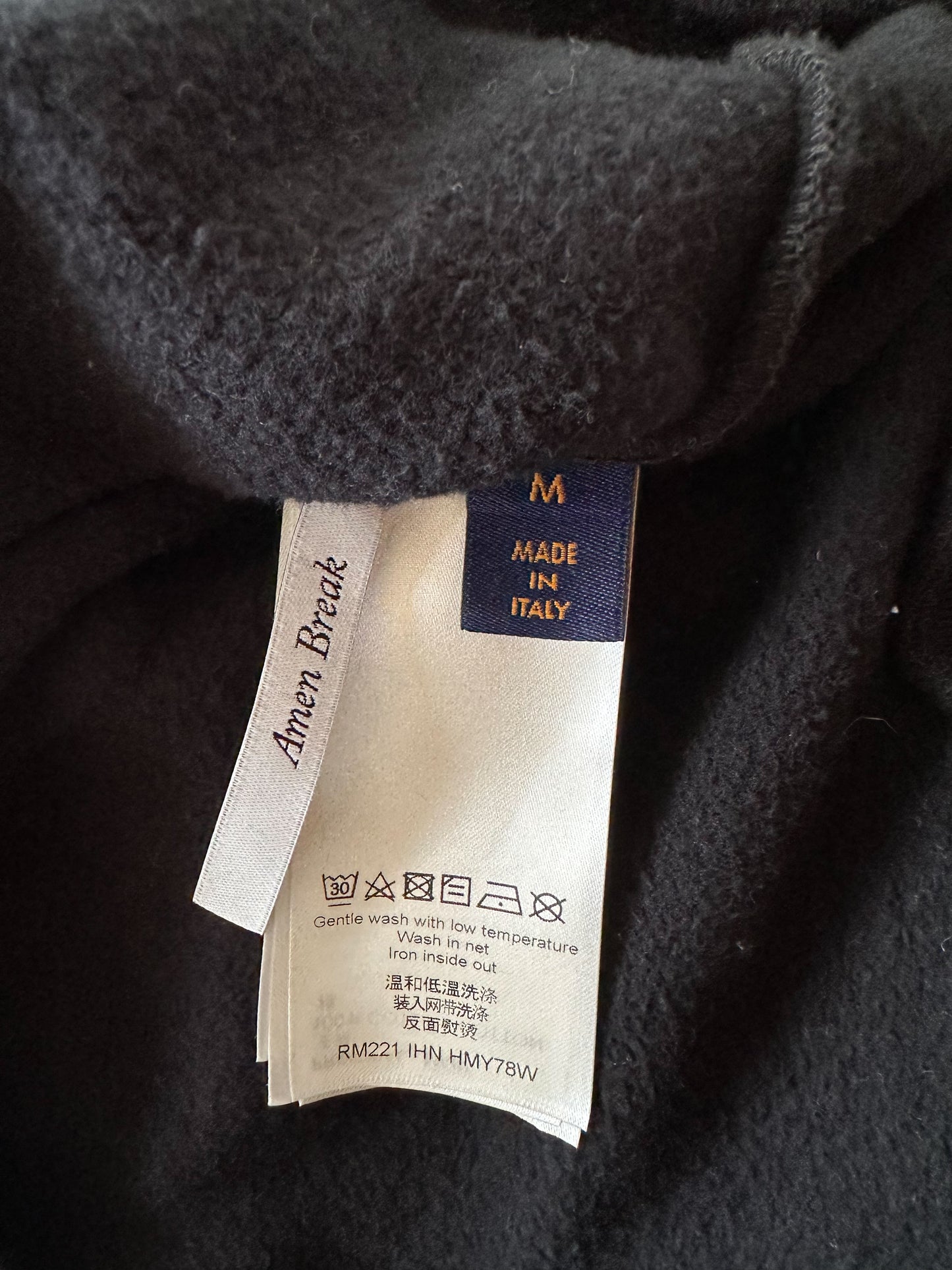Louis Vuitton Black & Silver Graphic Hoodie