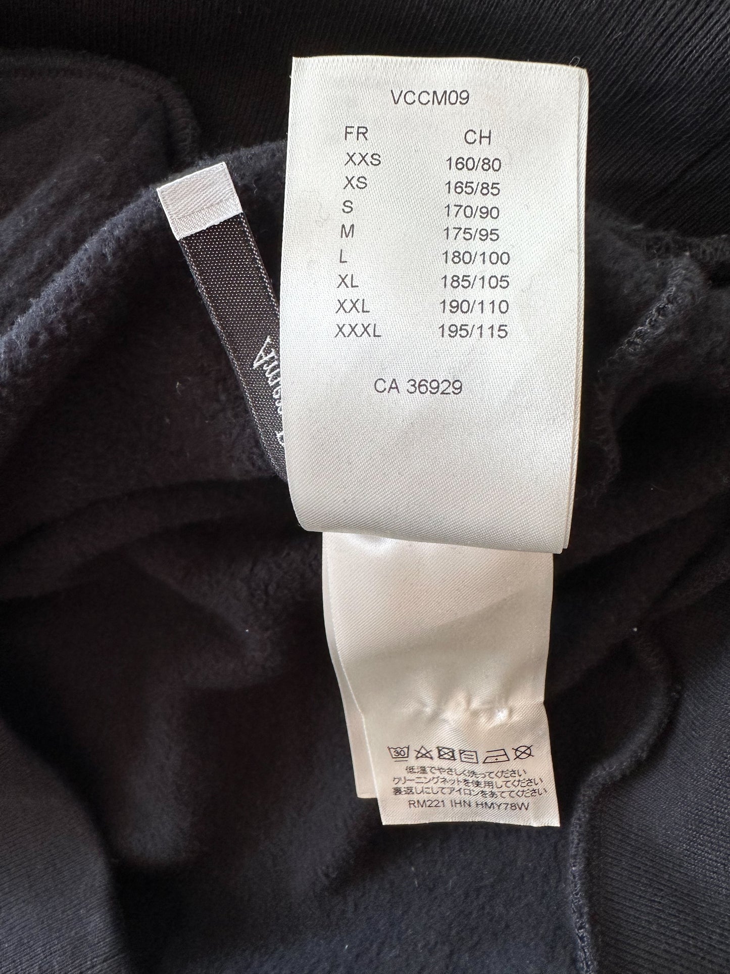 Louis Vuitton Black & Silver Graphic Hoodie