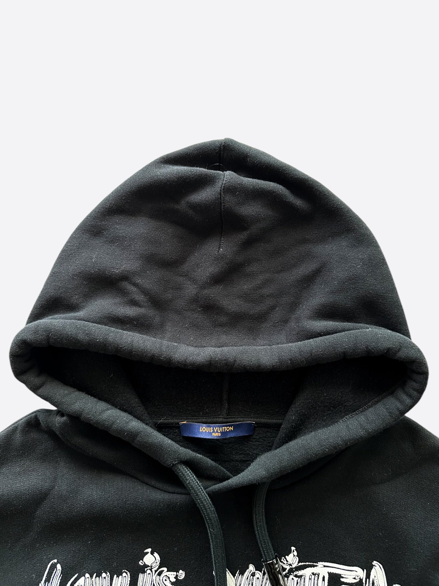 Louis Vuitton Black & Silver Graphic Hoodie