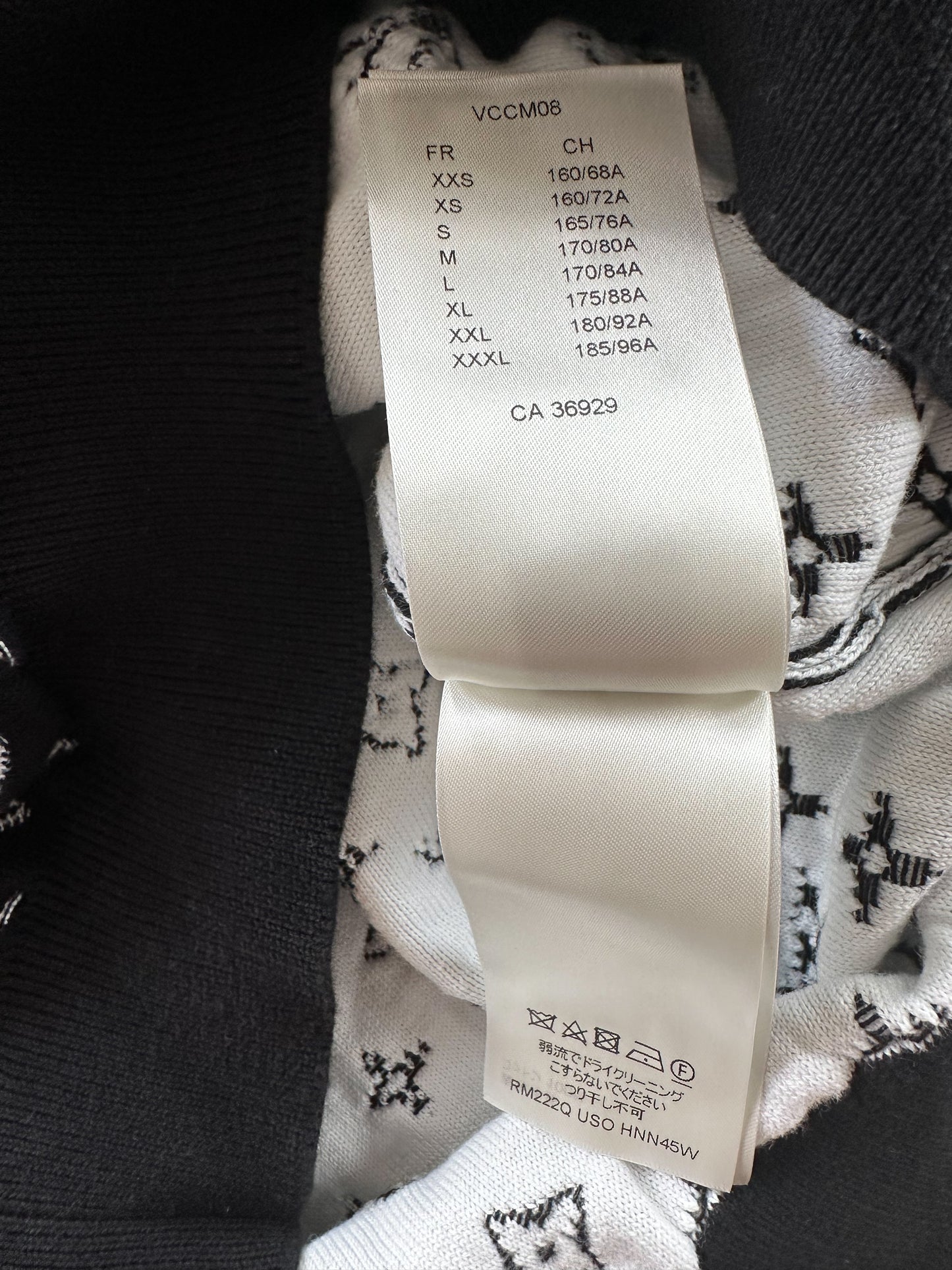 Louis Vuitton Black & White Monogram Gradient Hoodie