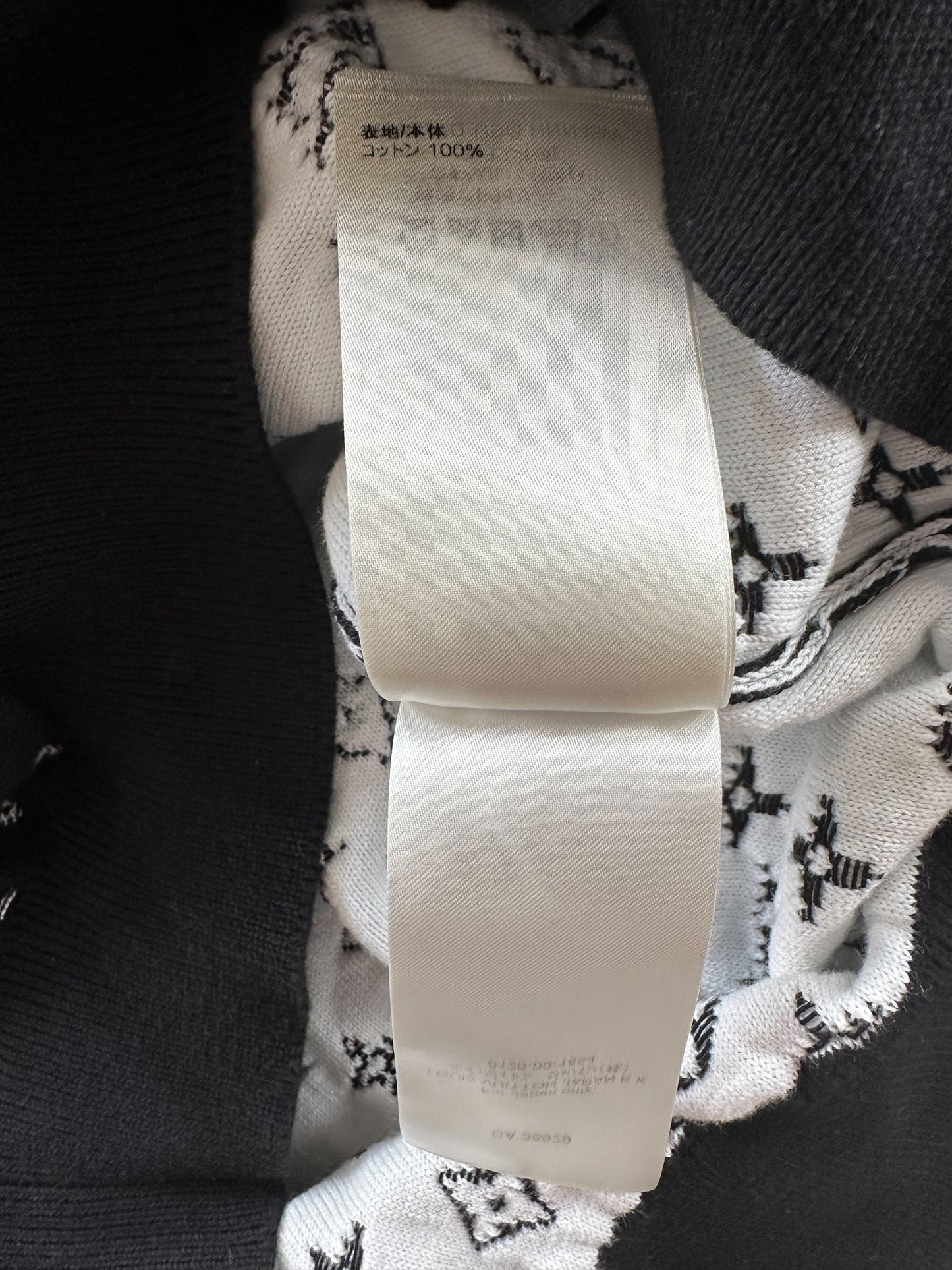 Louis Vuitton Black & White Monogram Gradient Hoodie